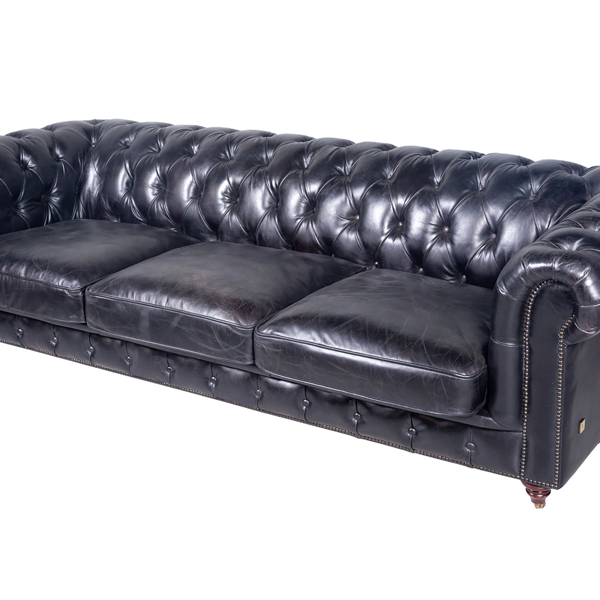 Black three seater sofa clearance