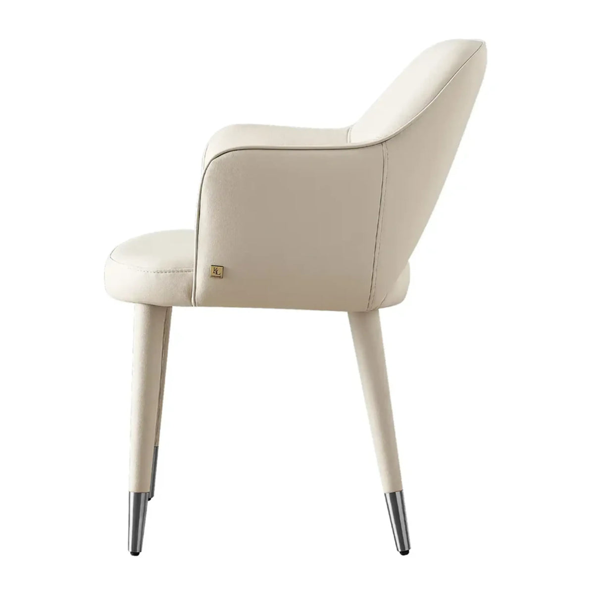 Adrianna Leather Dining Chair-Beige – Koala Living