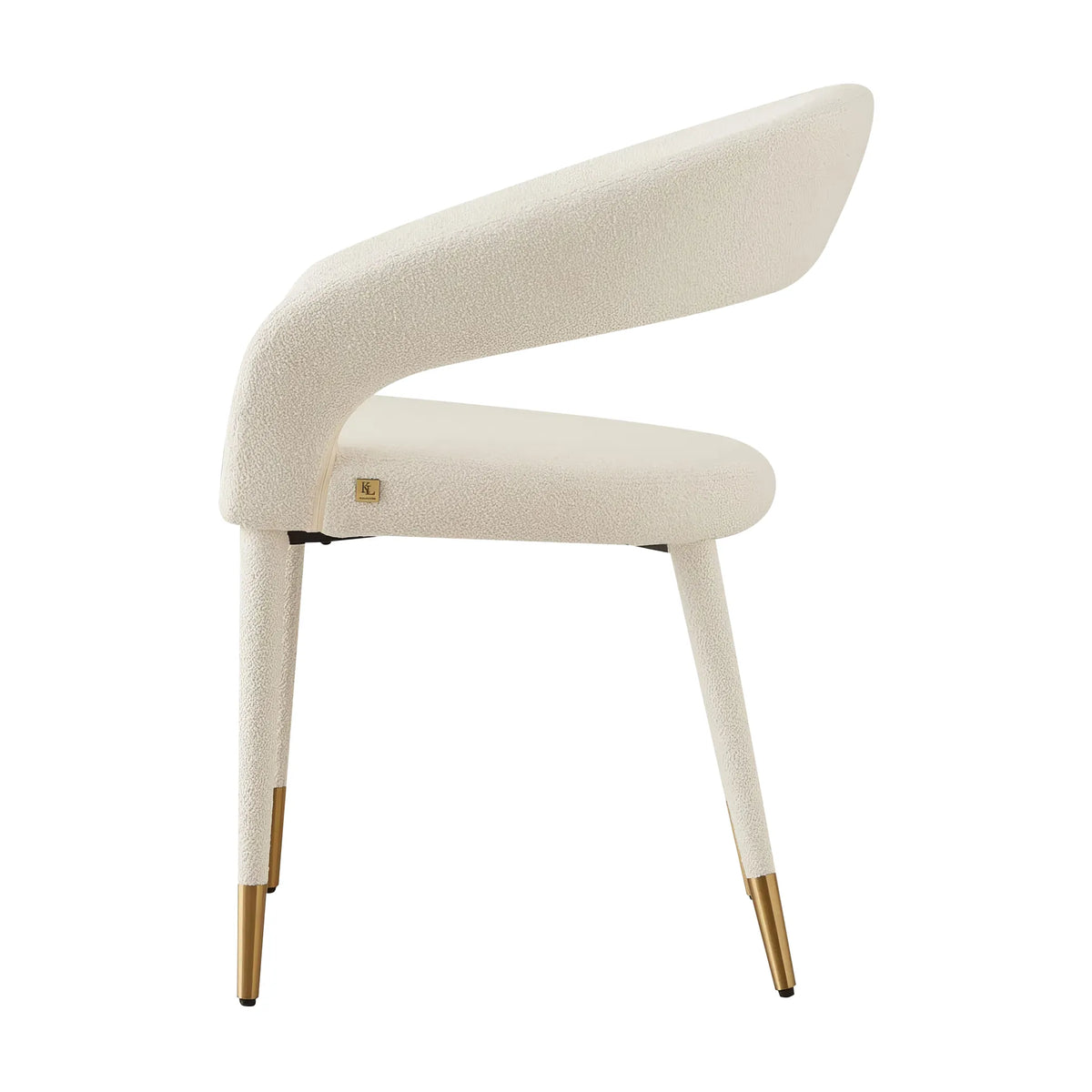 Moulin Chantilly White Fabric Dining Chair – Koala Living
