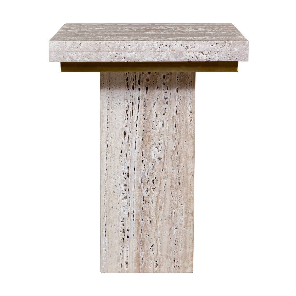 Travertine Side Table – Koala Living