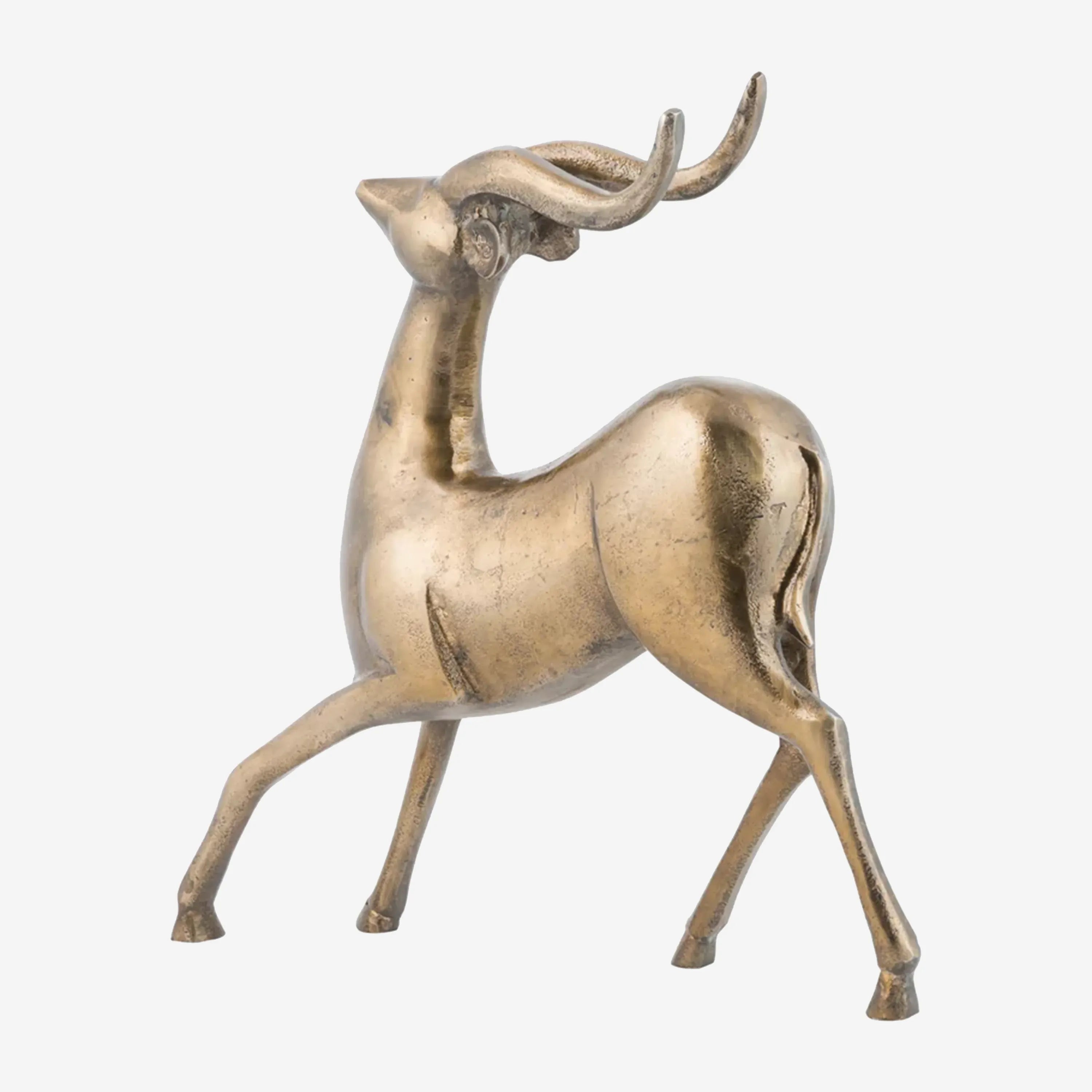 Brass Deer Statue