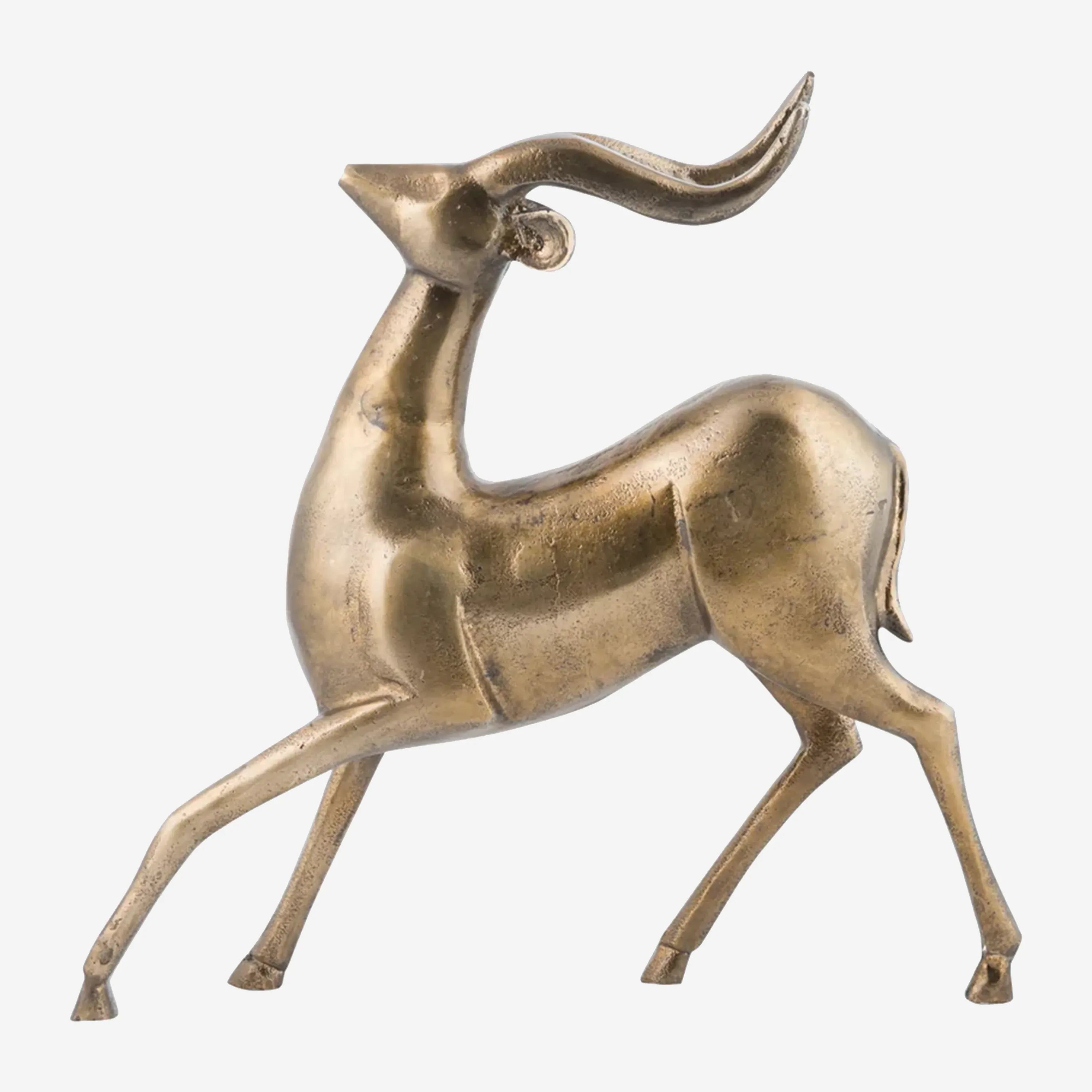 Brass Deer Statue