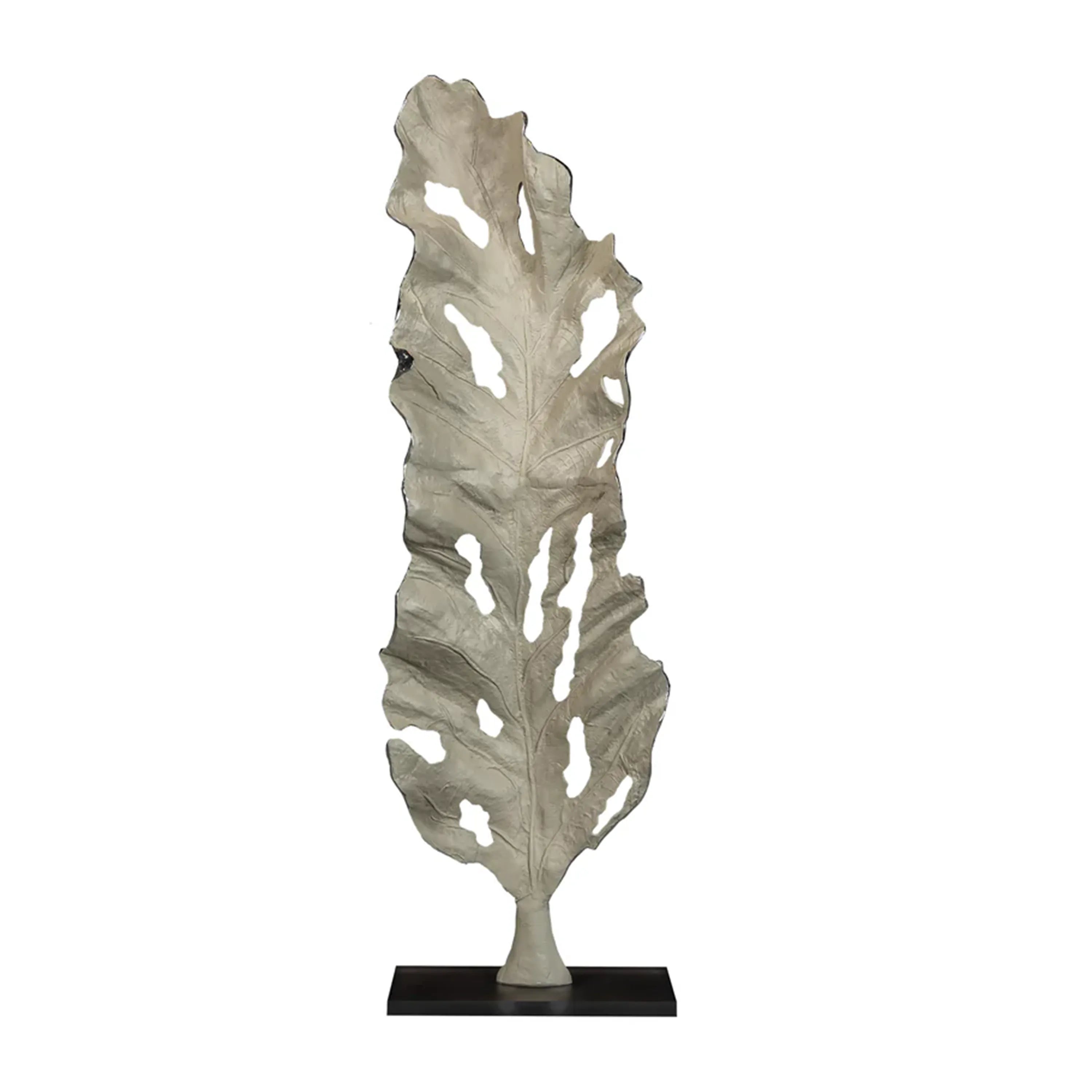 Tropical Leaf Statue Medium