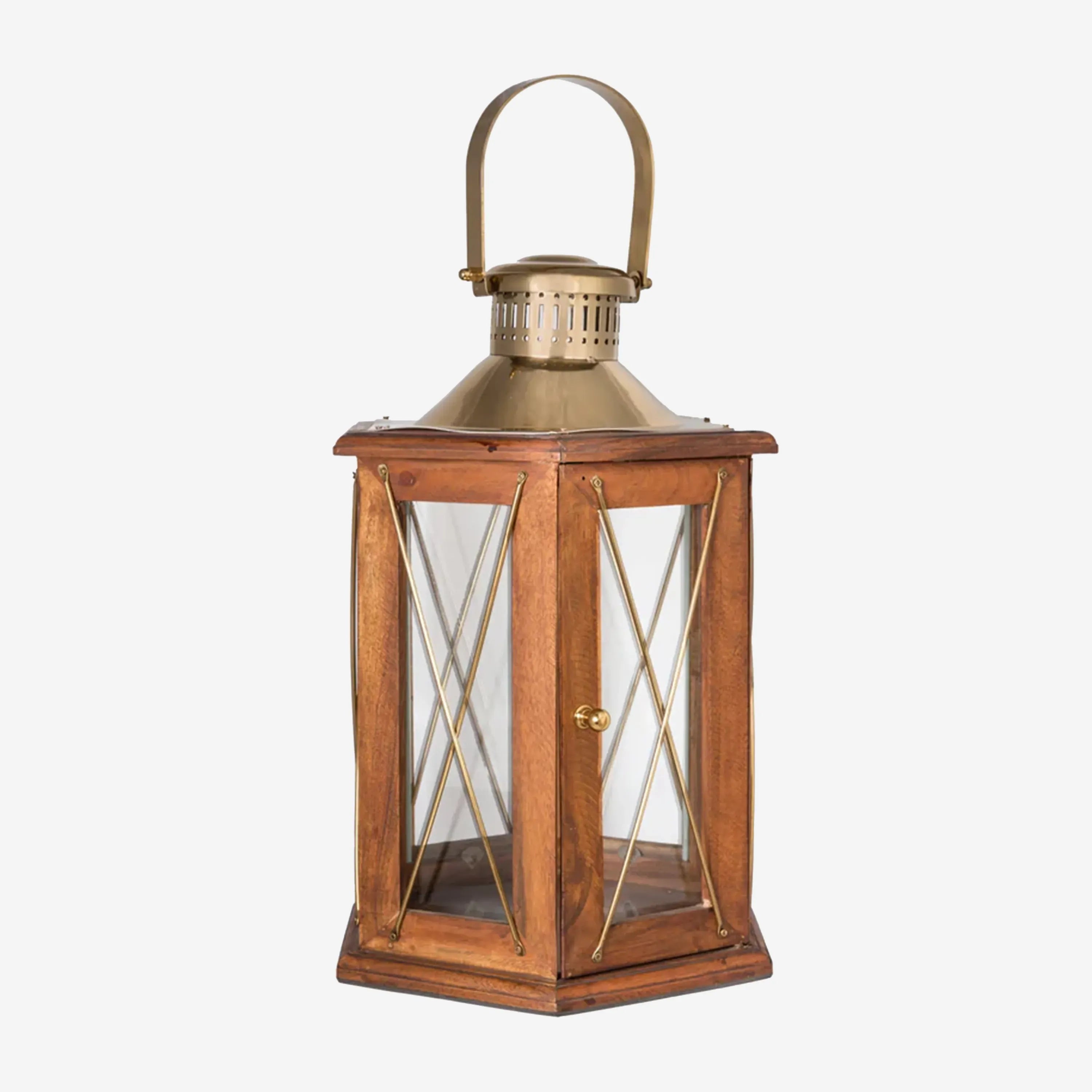 Heptagon Wooden Lantern