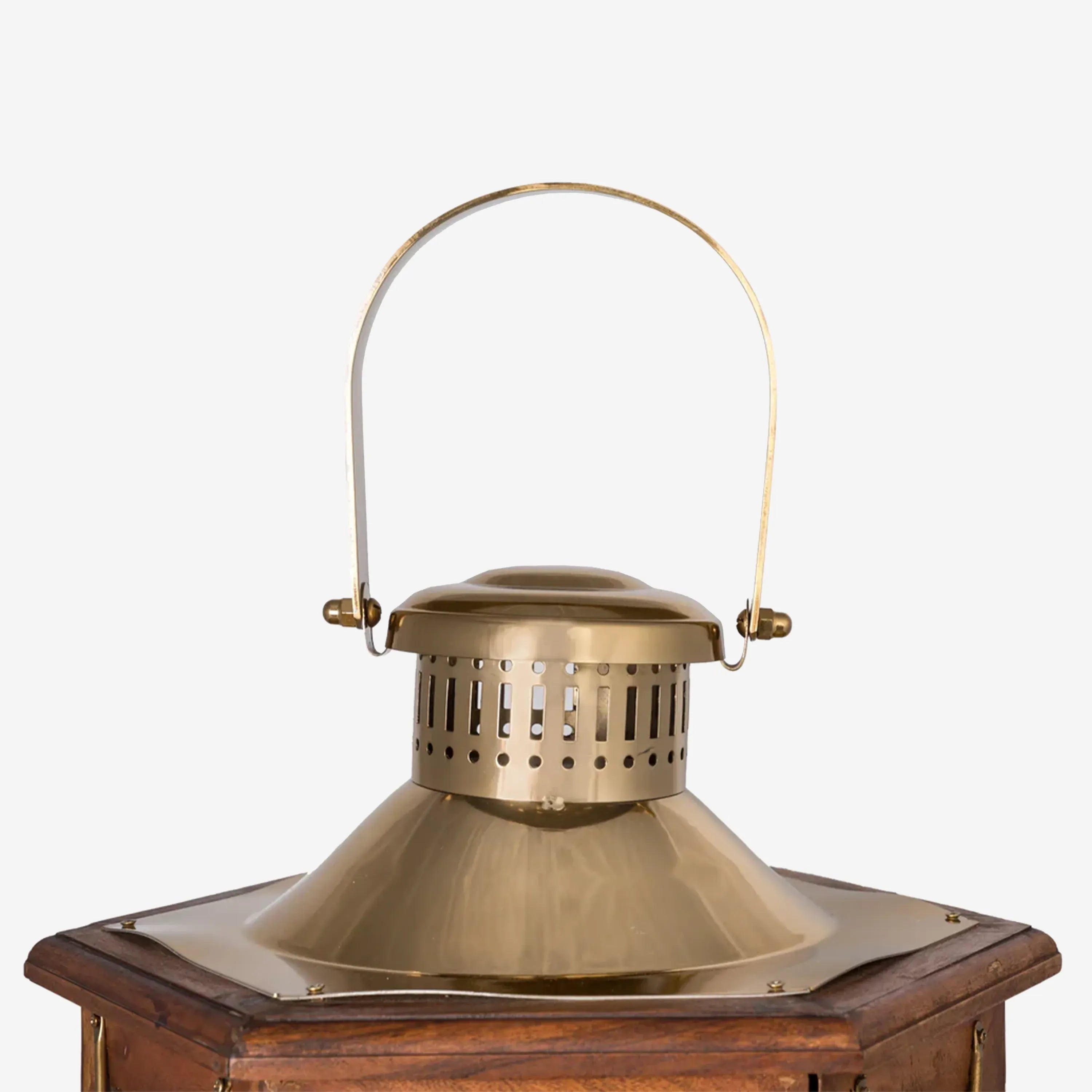 Heptagon Wooden Lantern