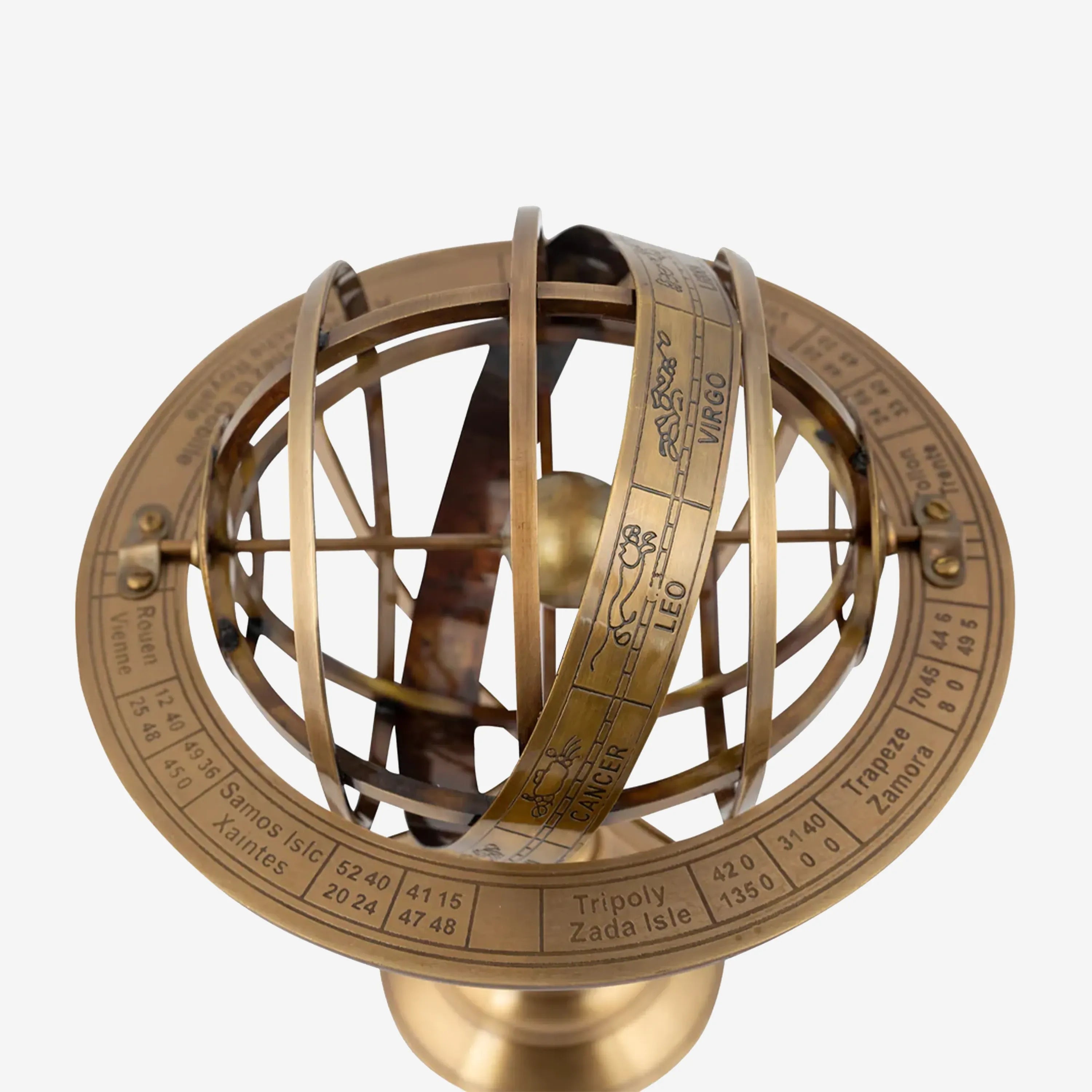 Maeve Globe Brass