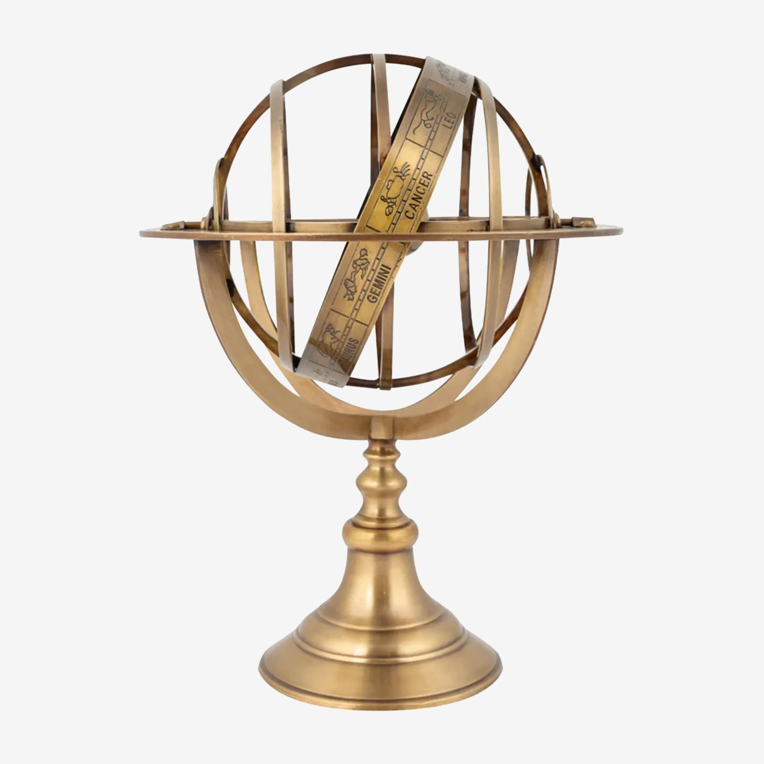 Maeve Globe Brass