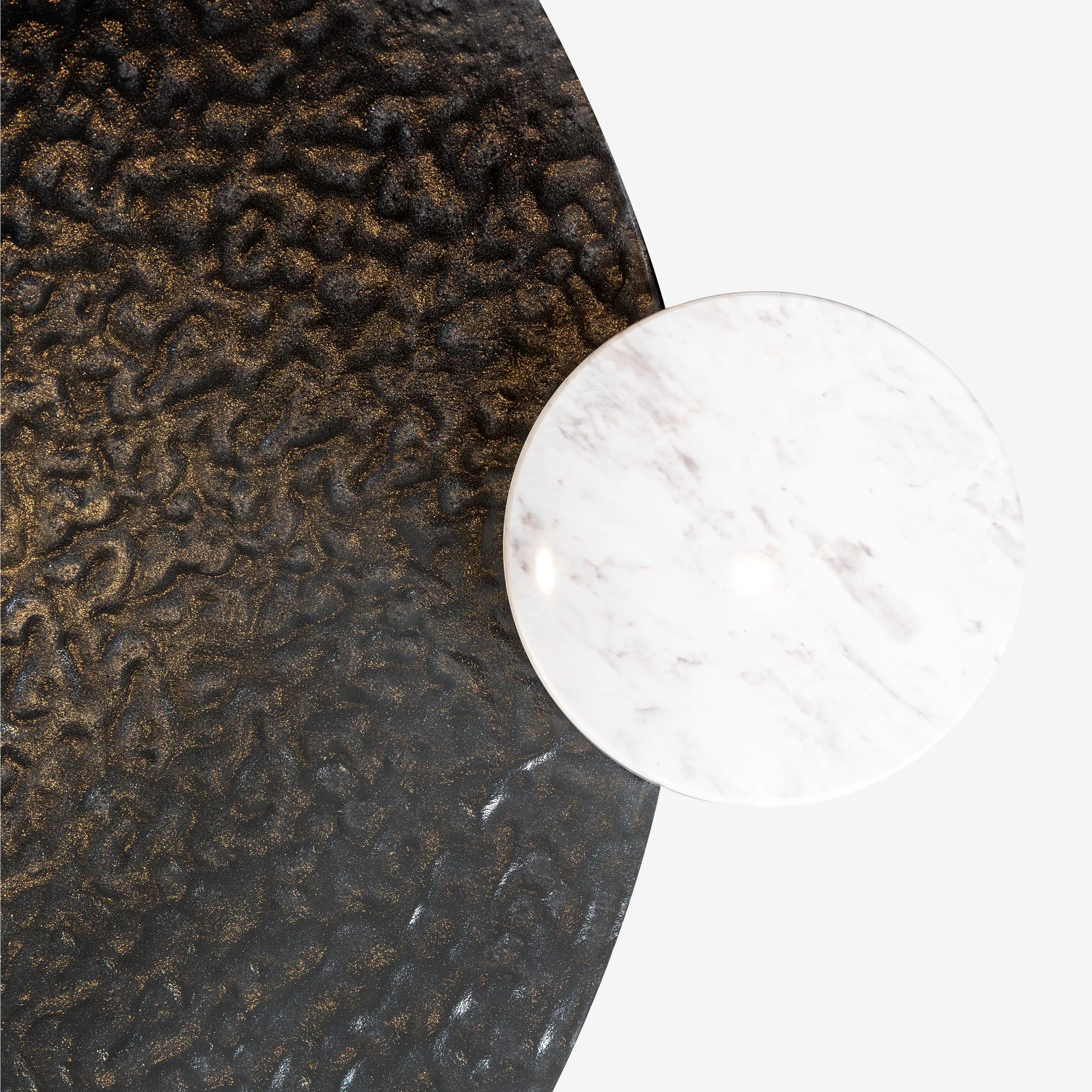 Tommaso Marble Glass Coffee Table