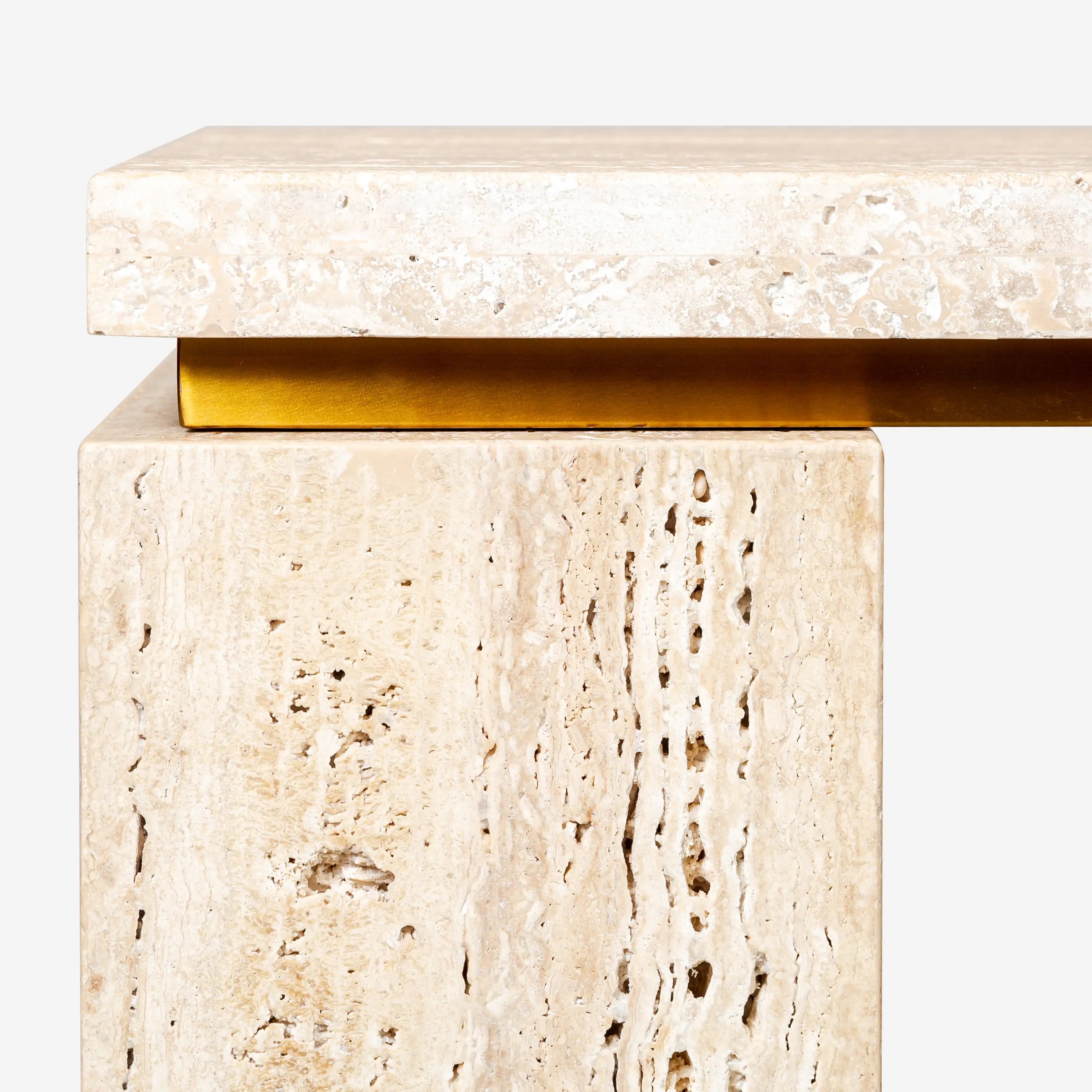 Travertine Marble Console Table