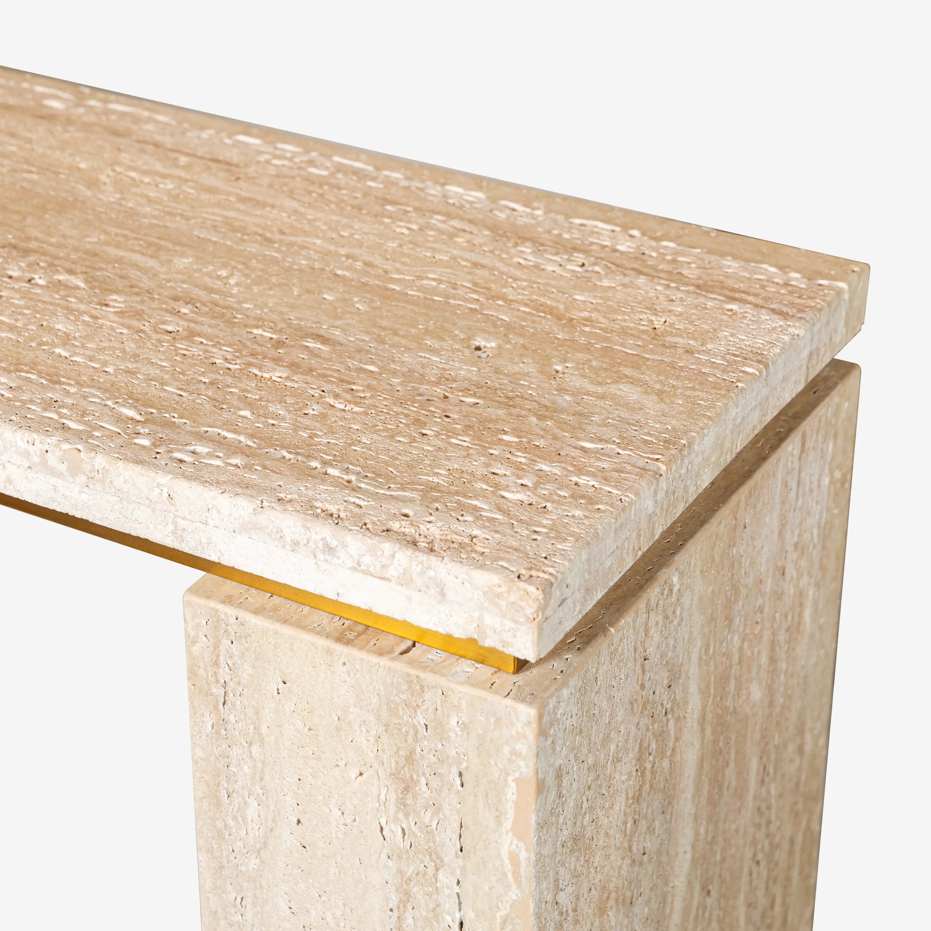 Travertine Marble Console Table