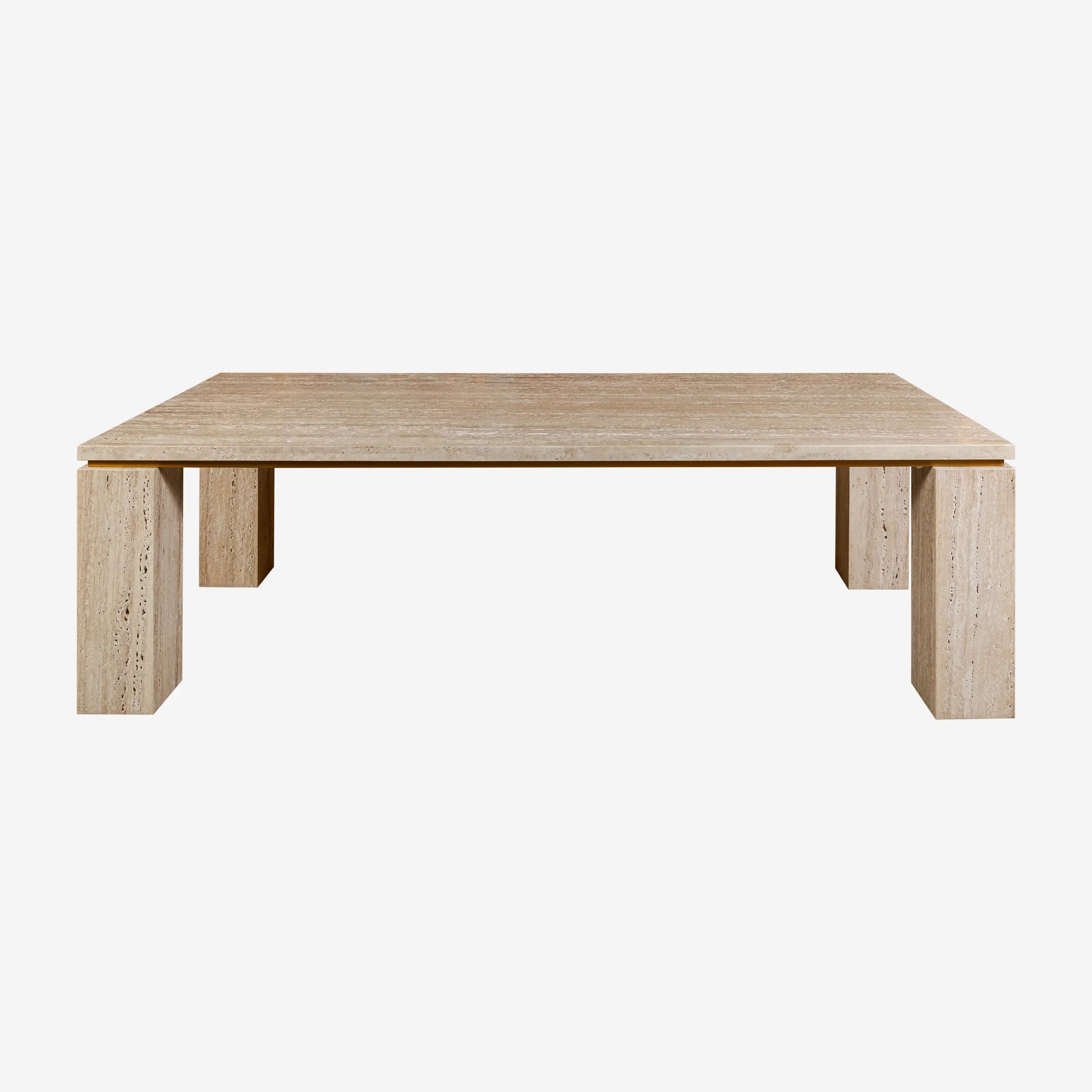 Travertine Marble Dining Table