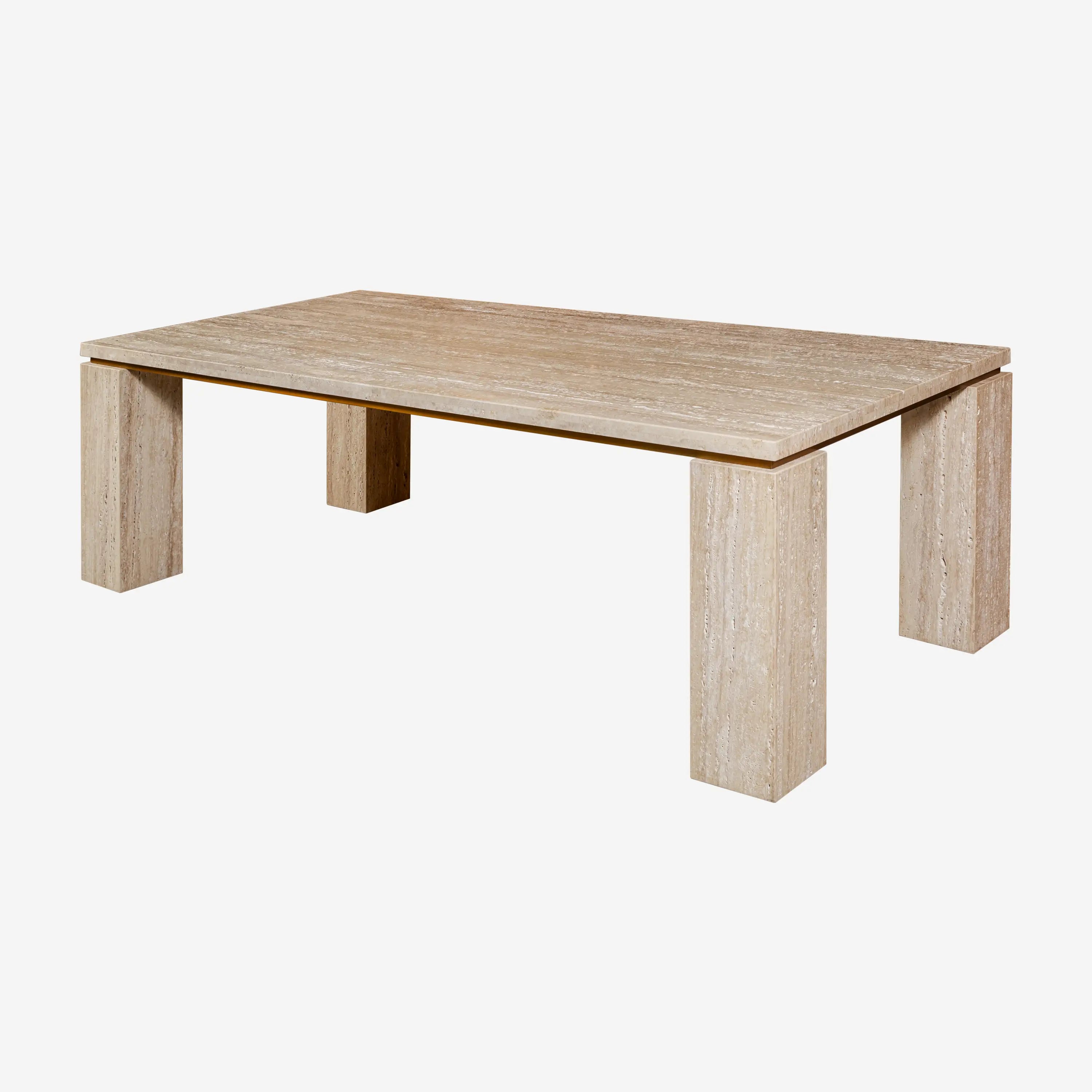 Travertine Marble Dining Table