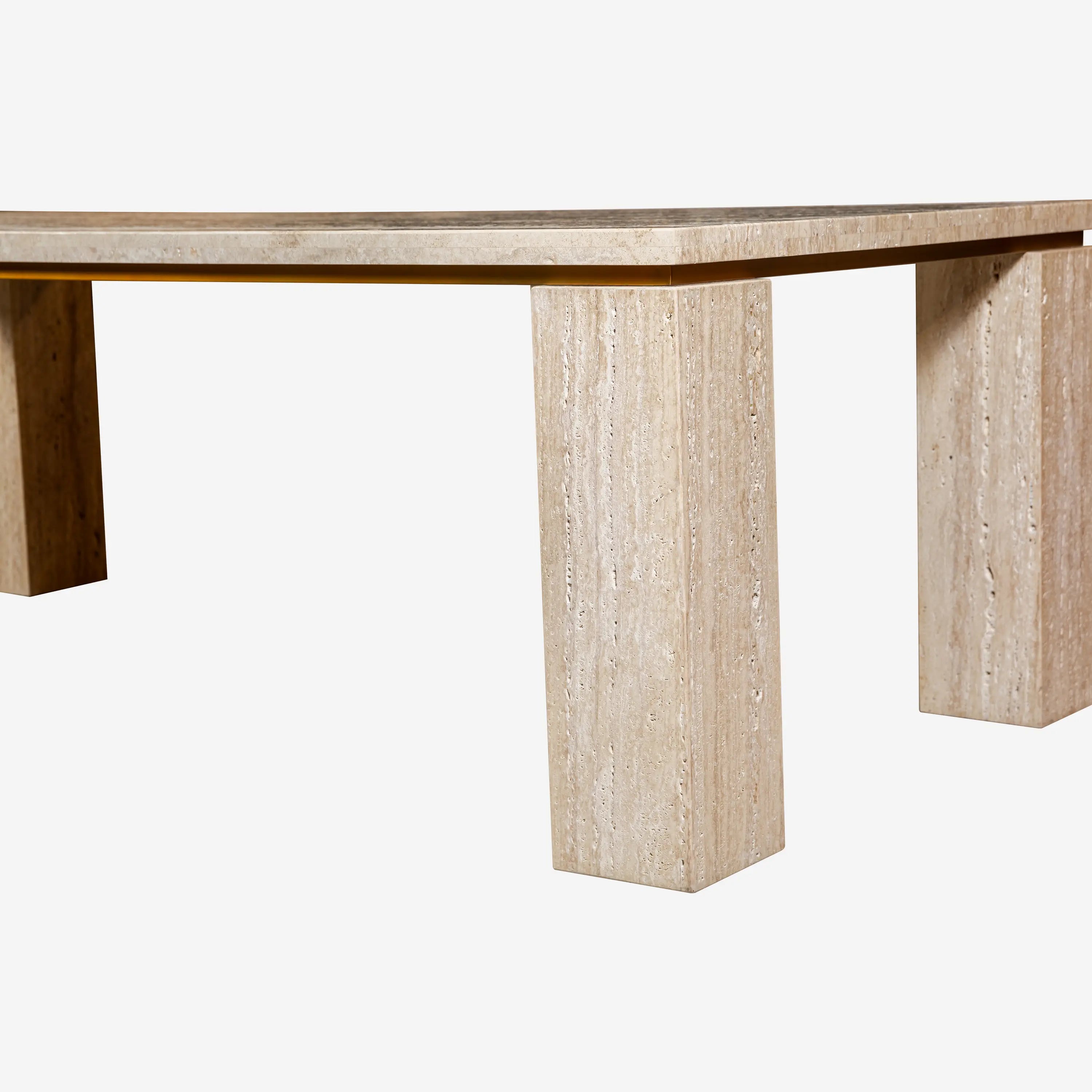 Travertine Marble Dining Table