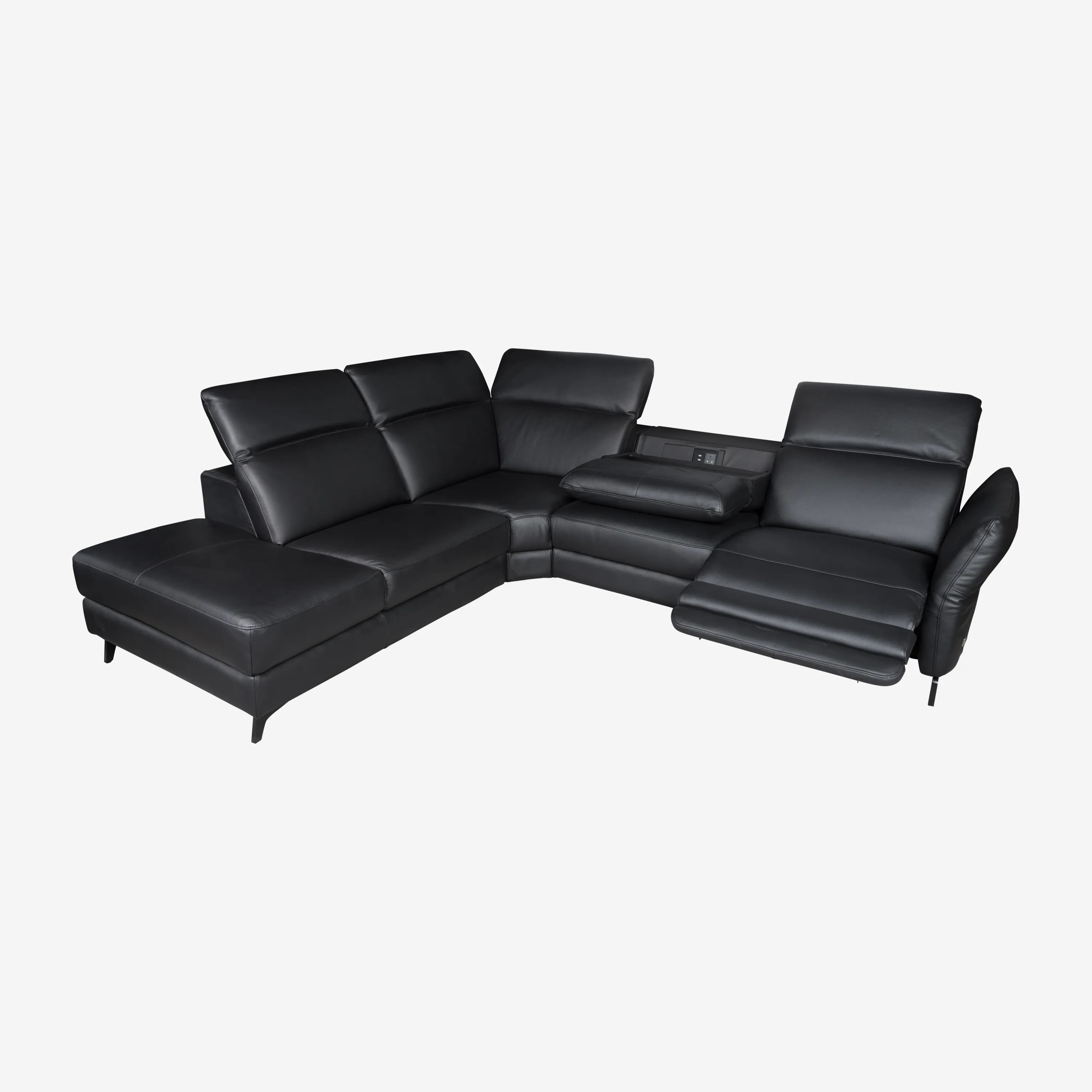 Emiliano Recliner Leather Sofa Left