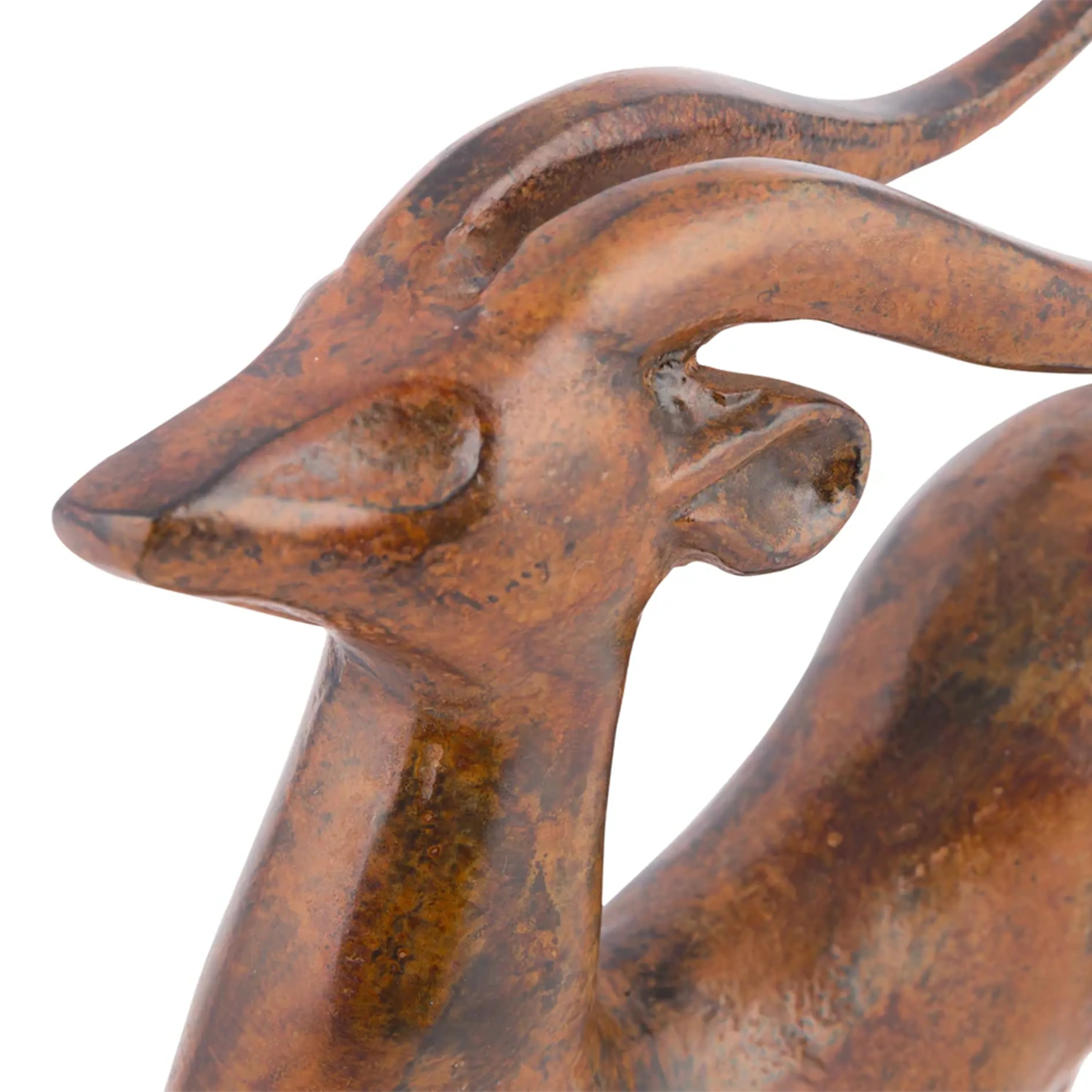 Rust Patina Deer Statue