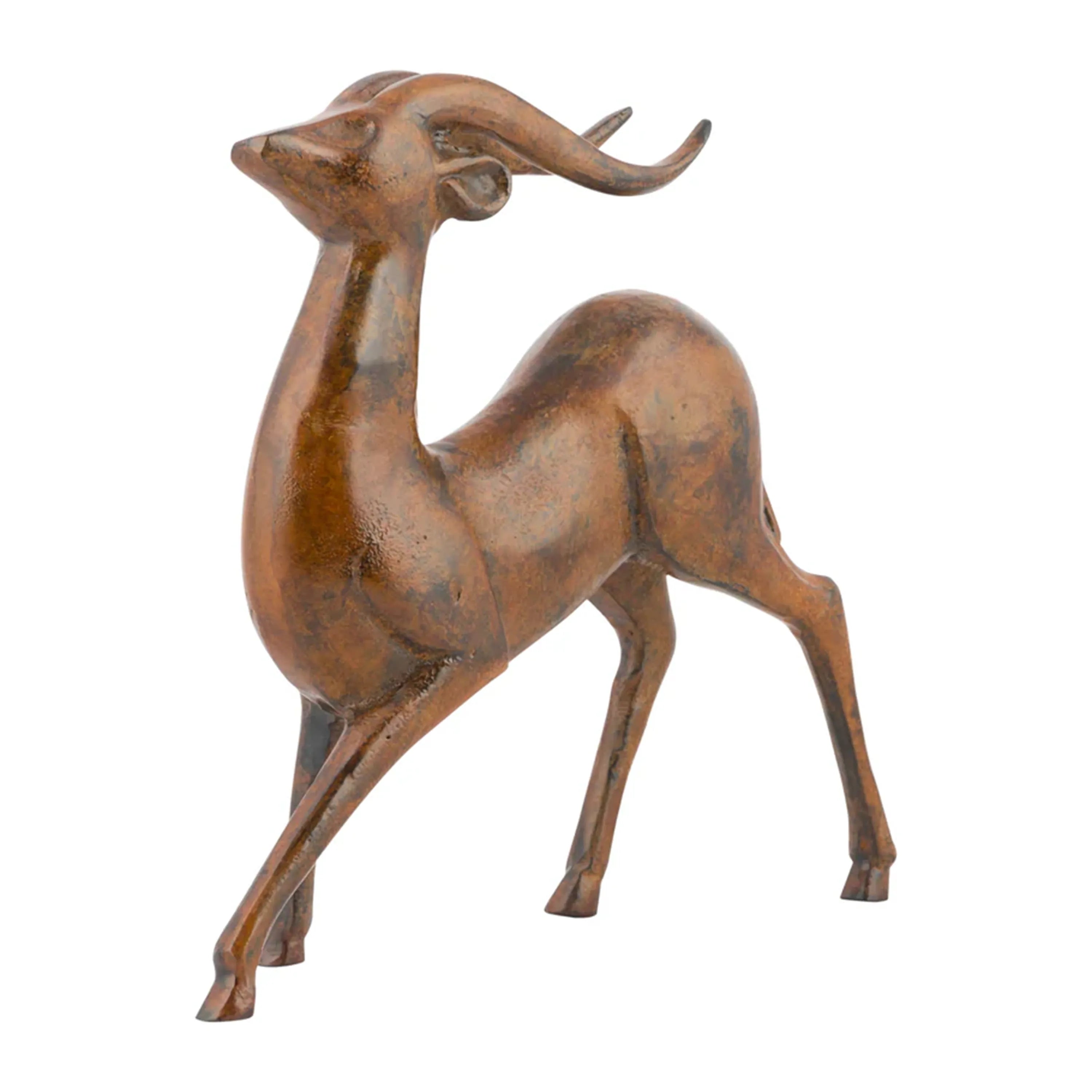 Rust Patina Deer Statue