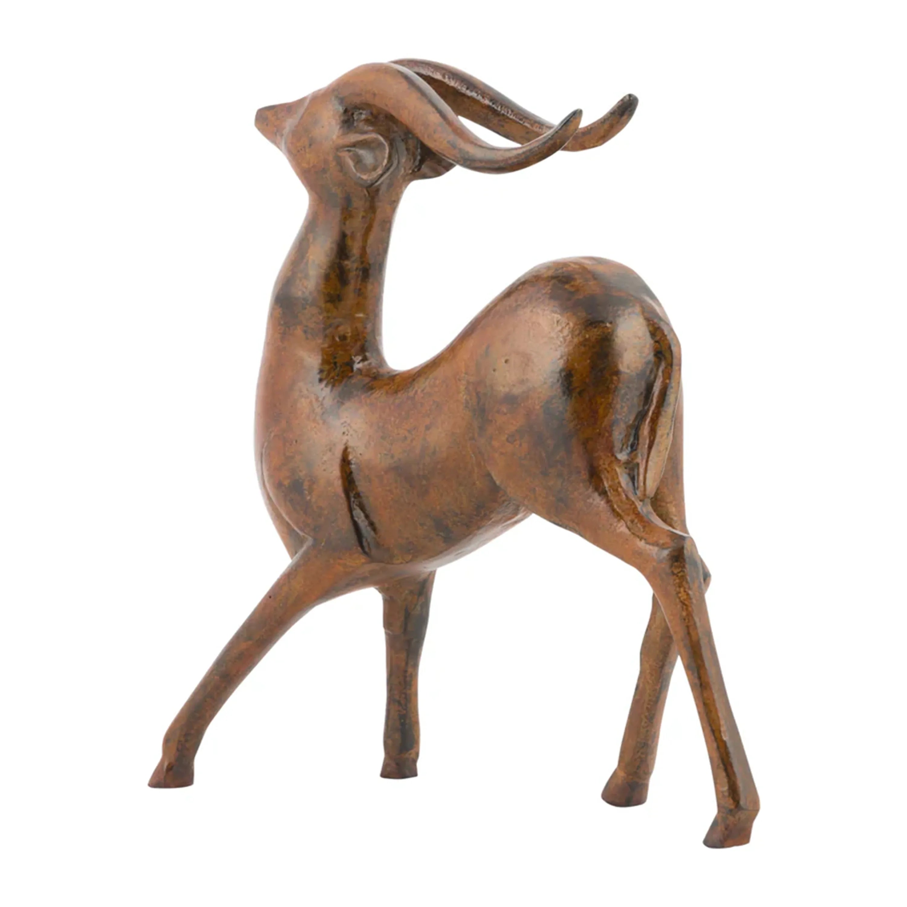 Rust Patina Deer Statue
