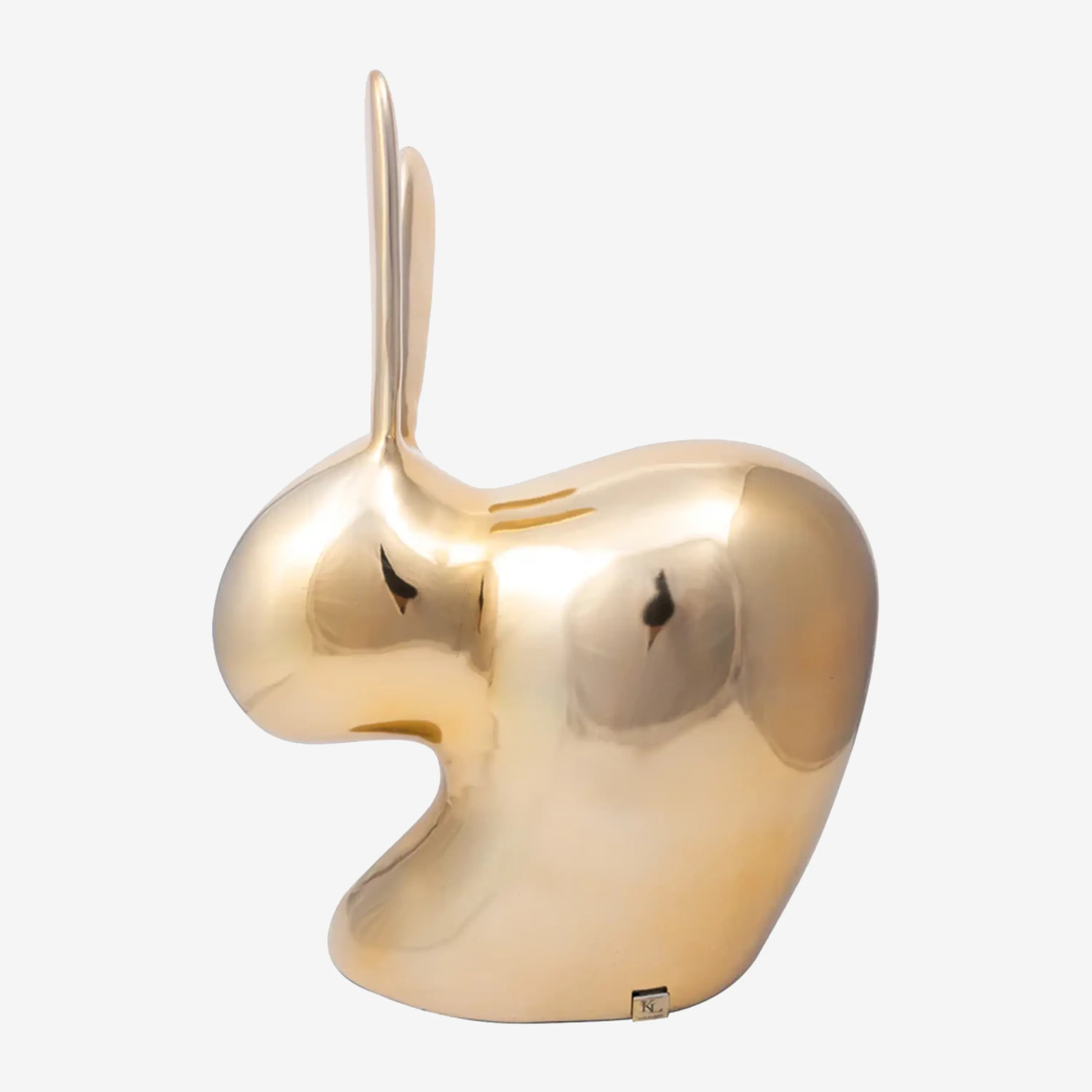 Gold Bunny Statue
