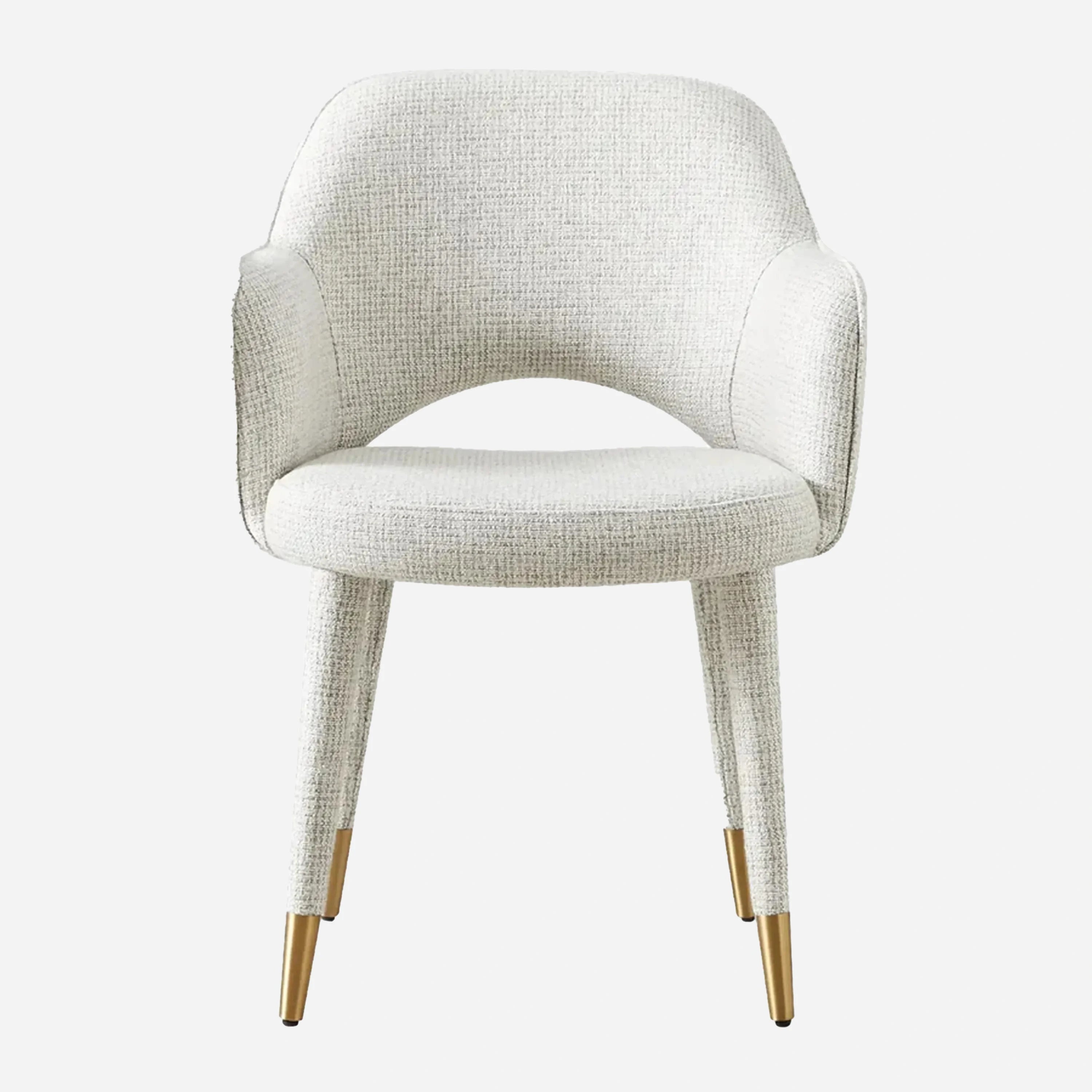 Adrianna Fabric Dining Chair-Grey