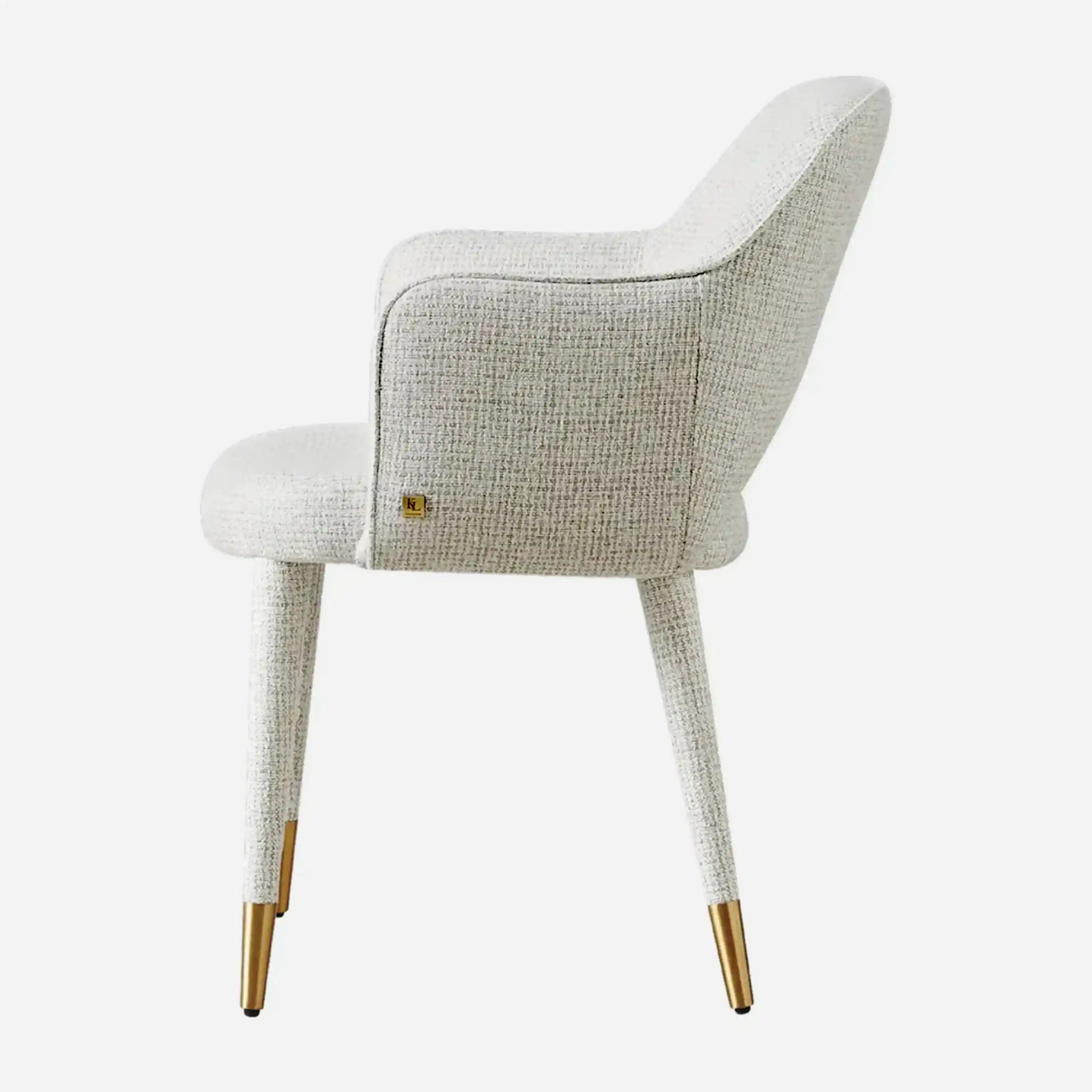 Adrianna Fabric Dining Chair-Grey
