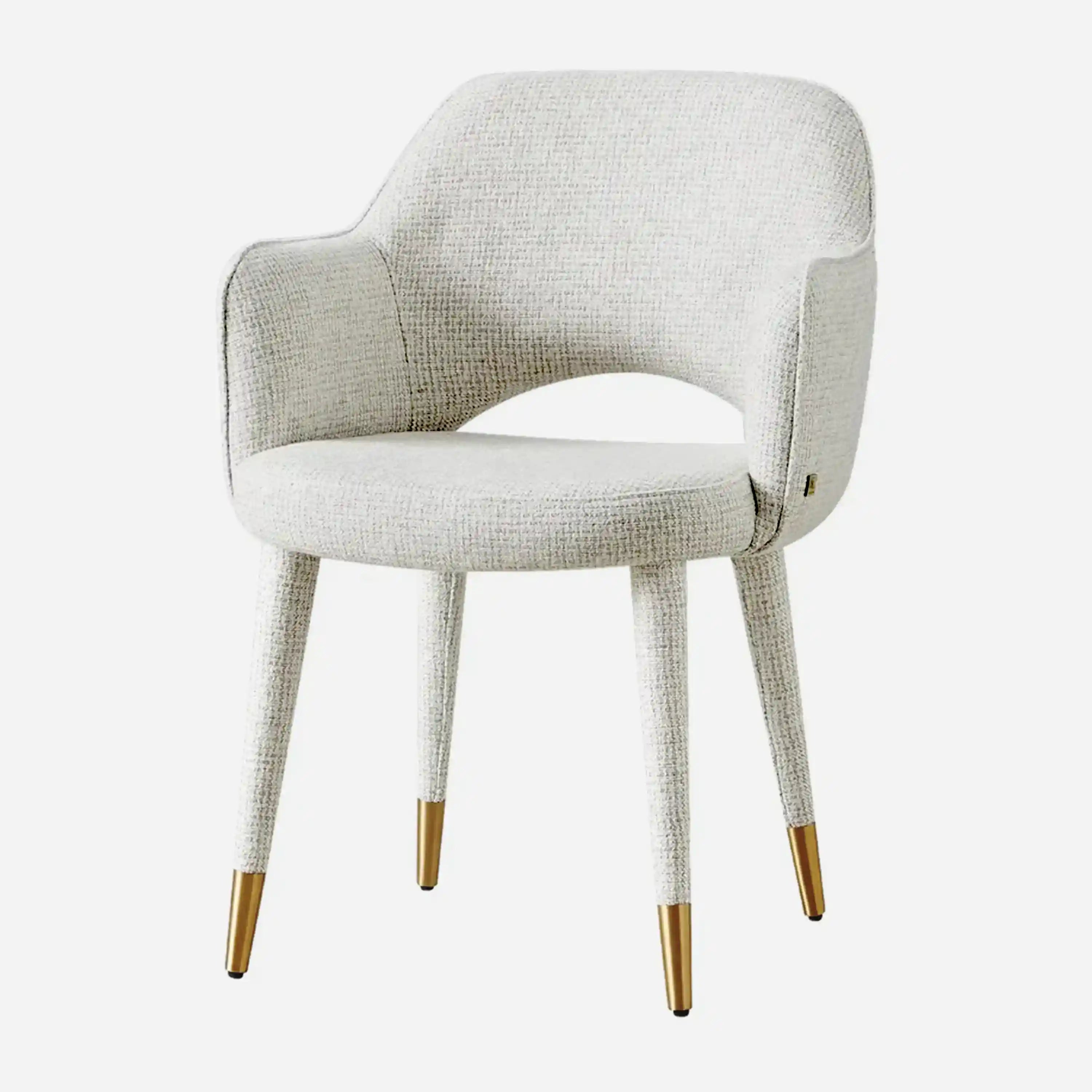 Adrianna Fabric Dining Chair-Grey