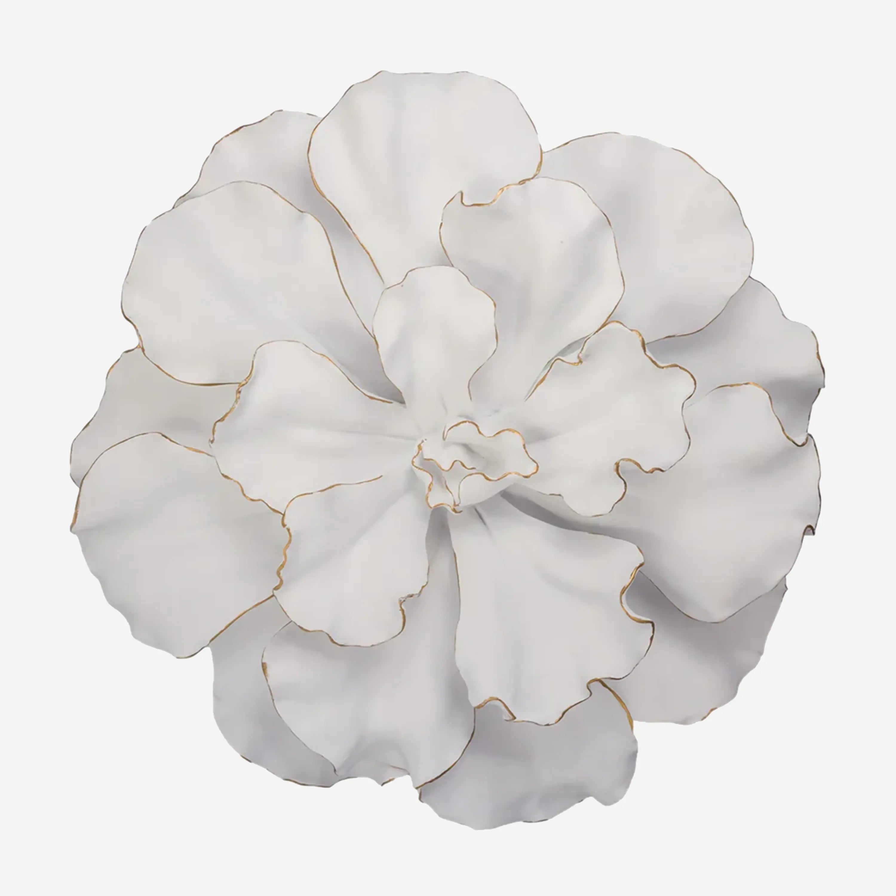 Flower Wall Plaque White