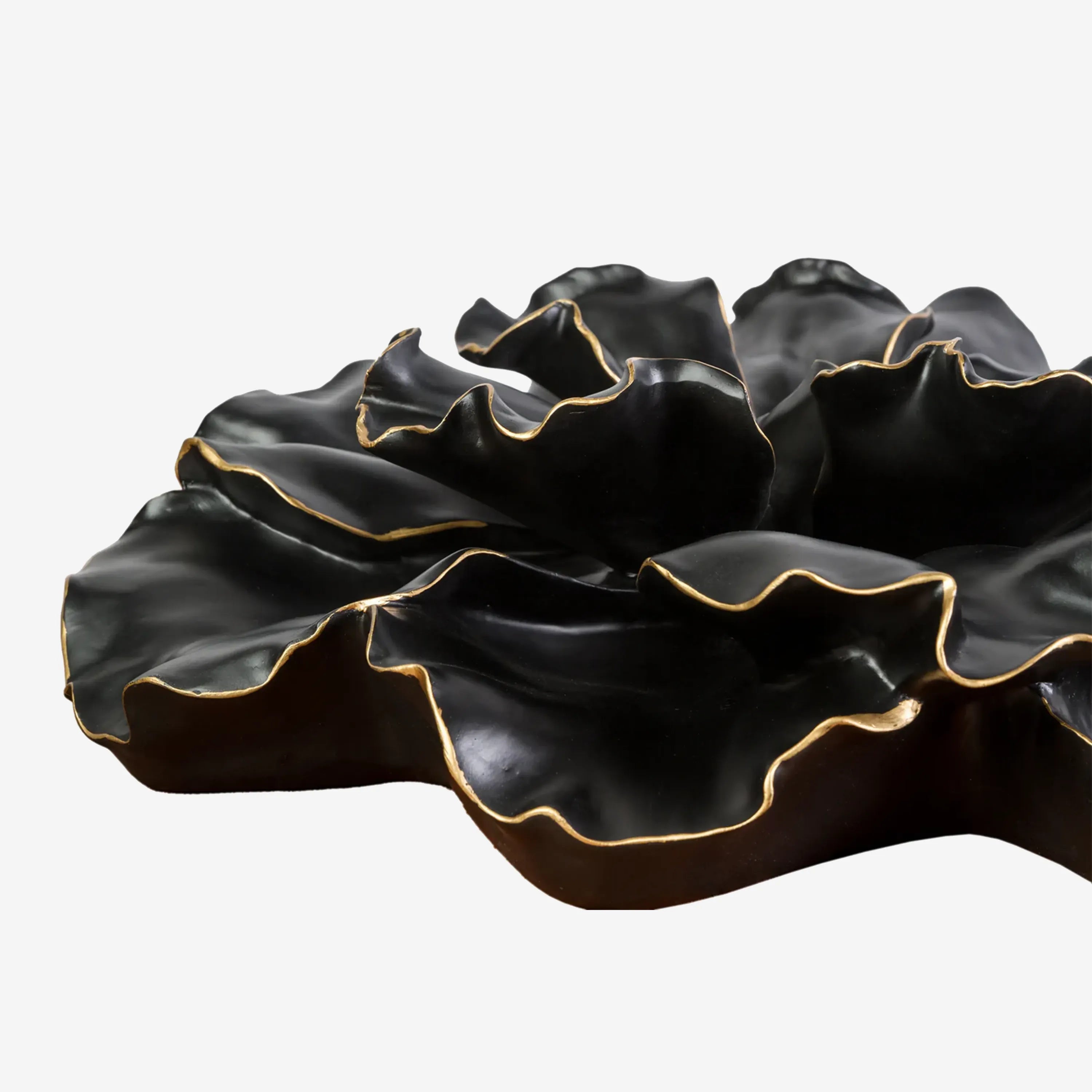 Flower Wall Plaque Black