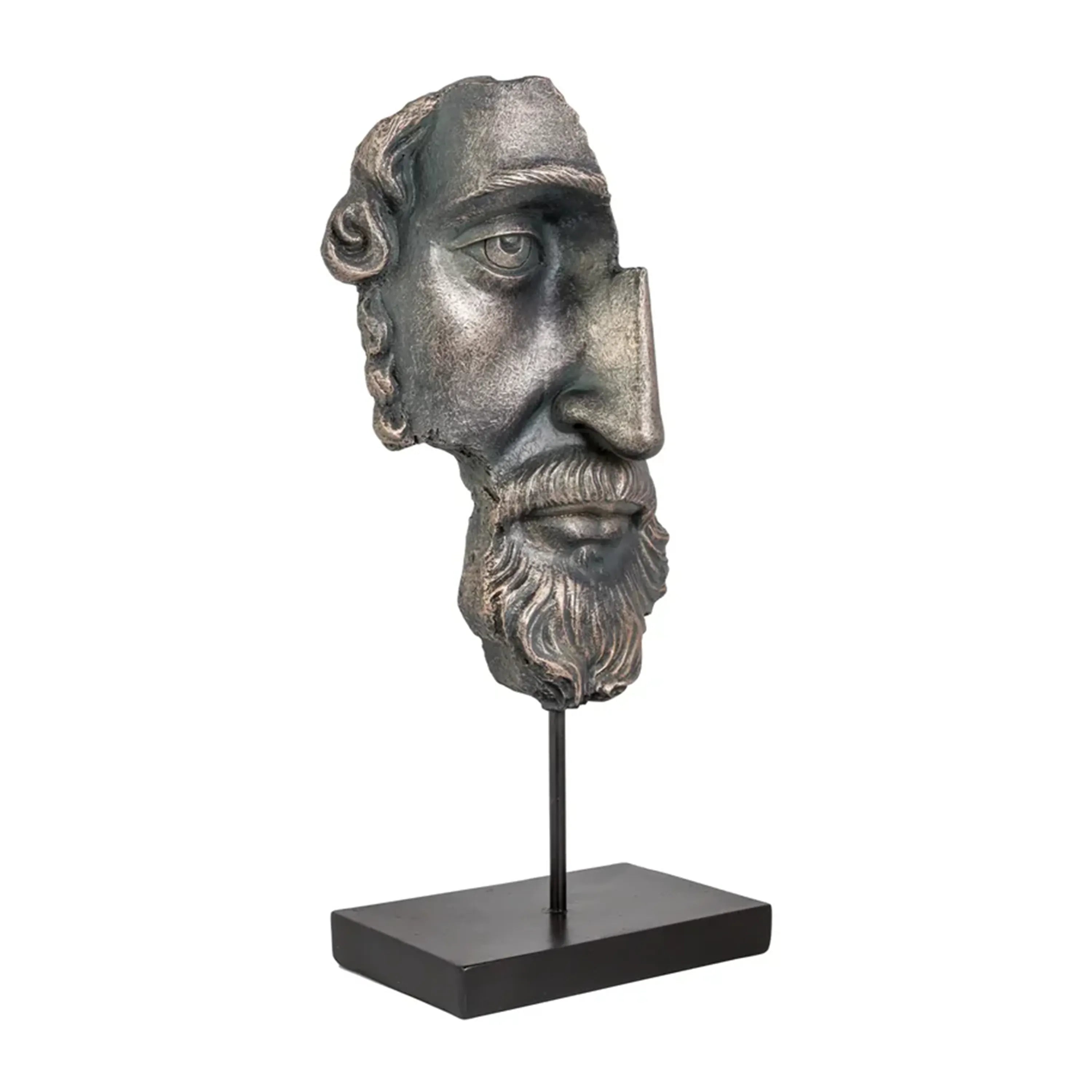 Pompeii Head on Stand Black