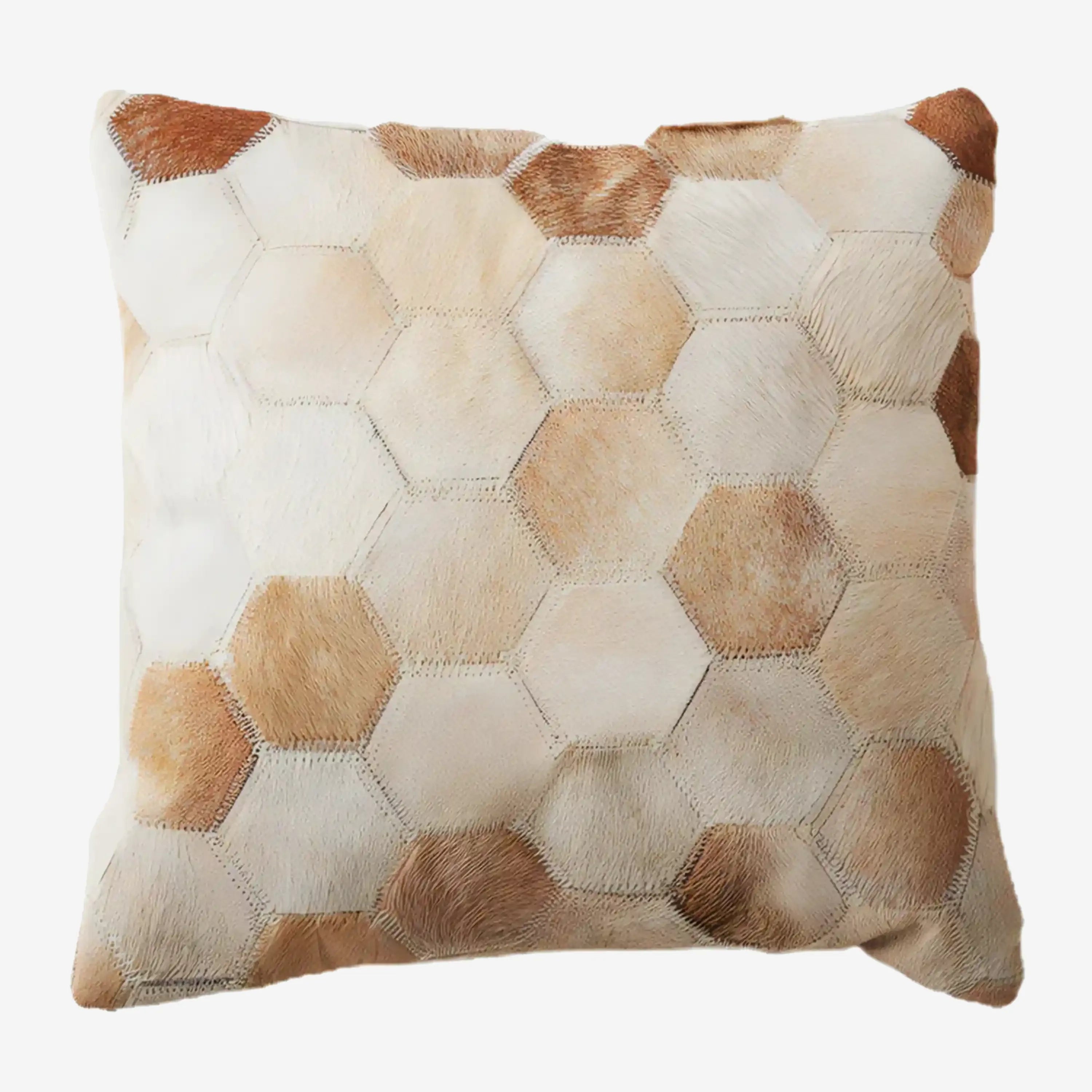 Honeycomb Leather Cushion