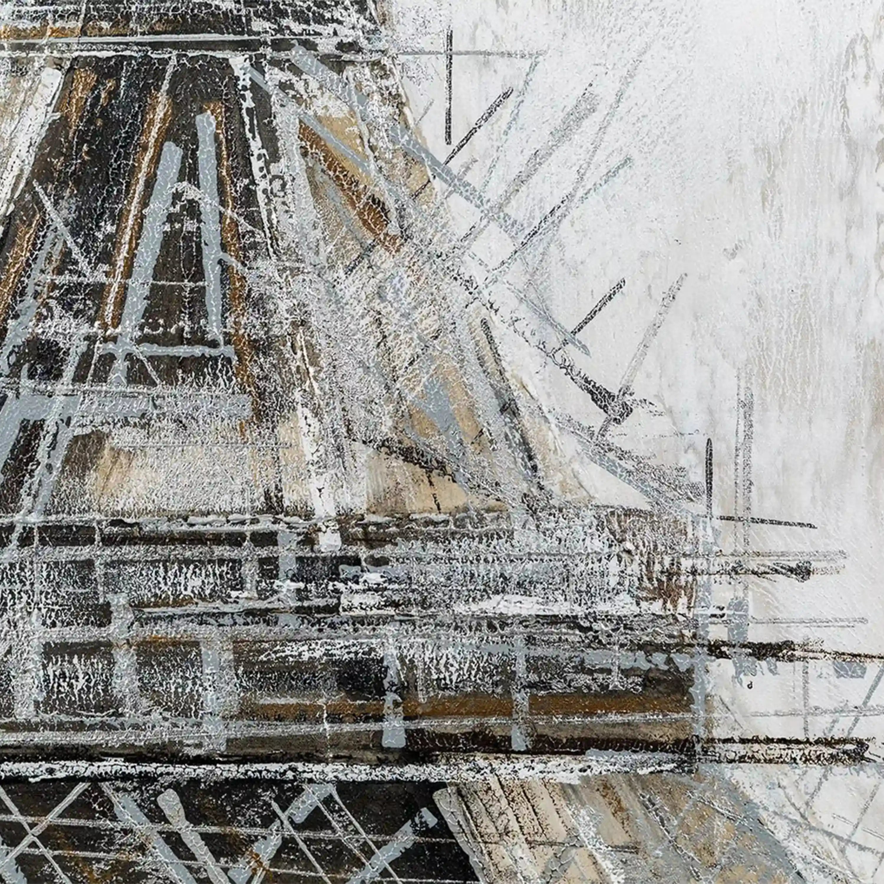 Vintage paris painting