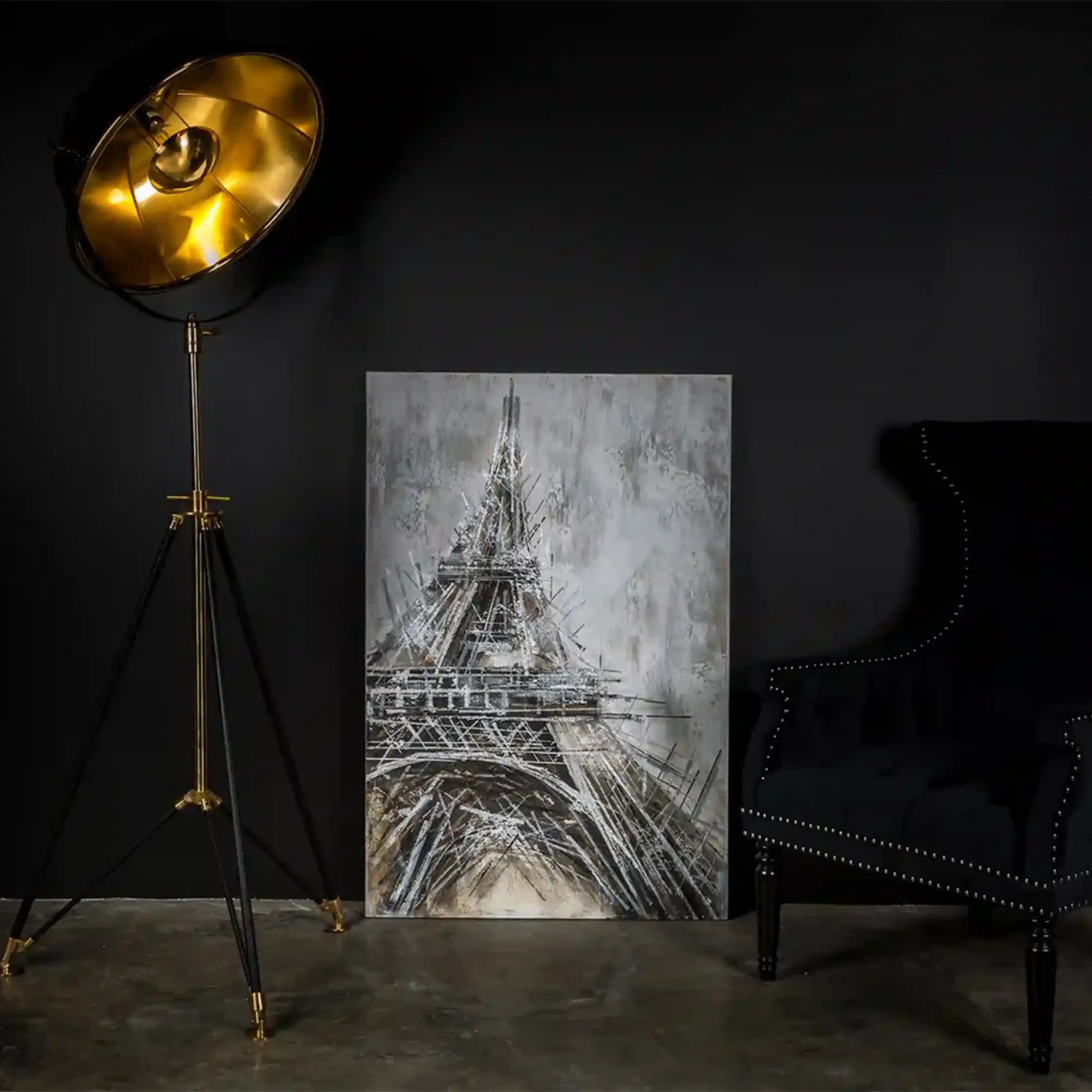 Vintage paris painting