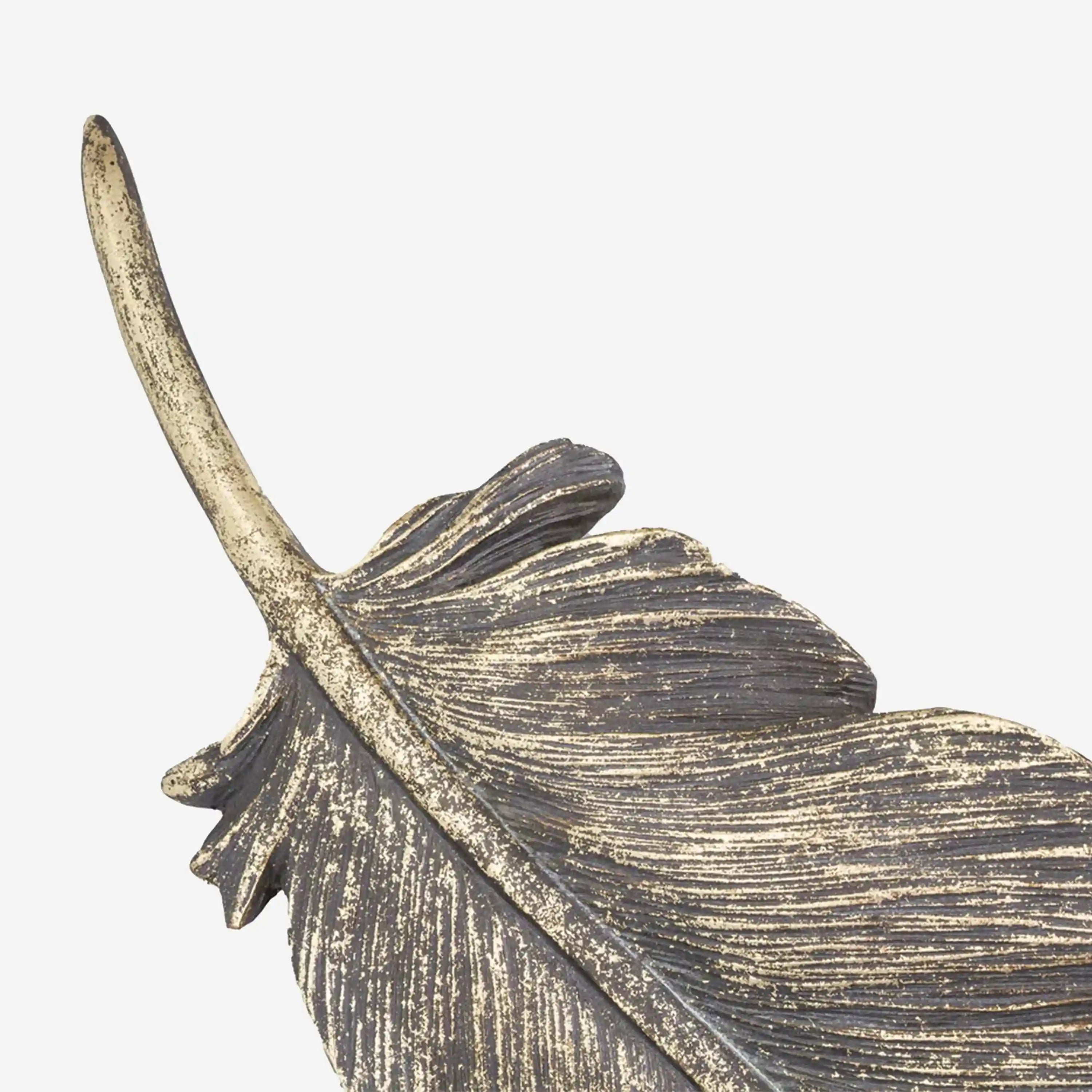 Feather Wall Art Black