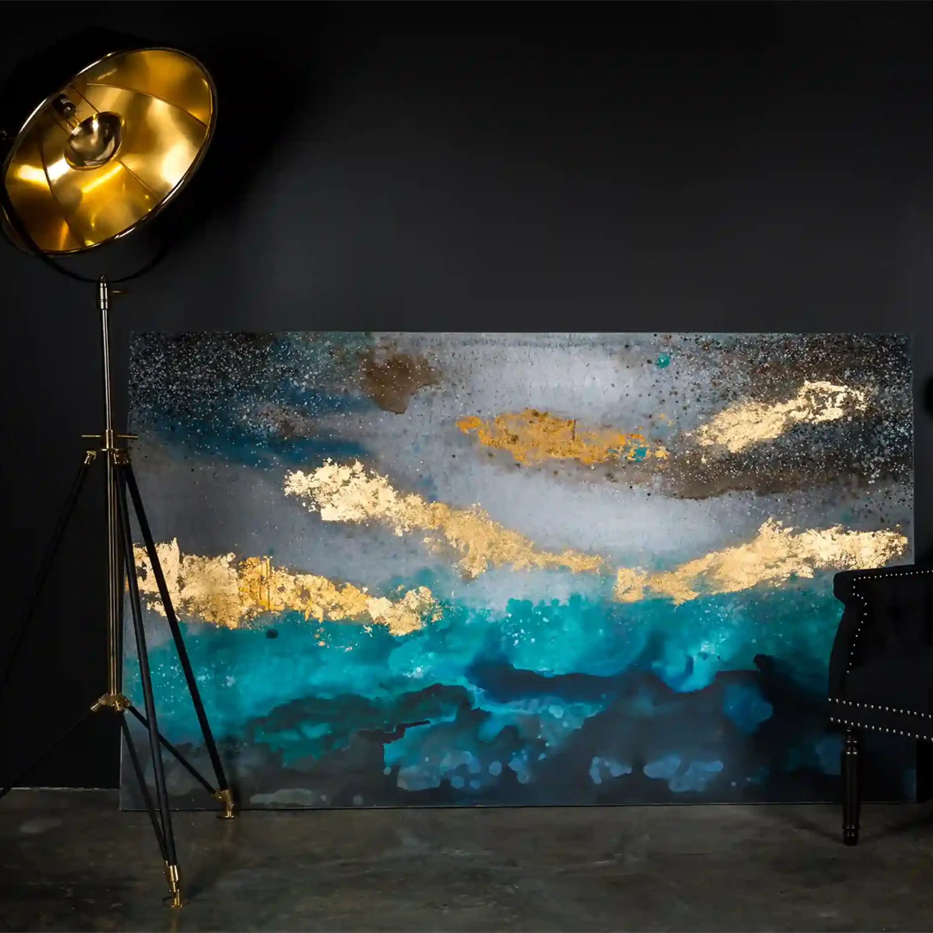 Blue Storm oil Painting