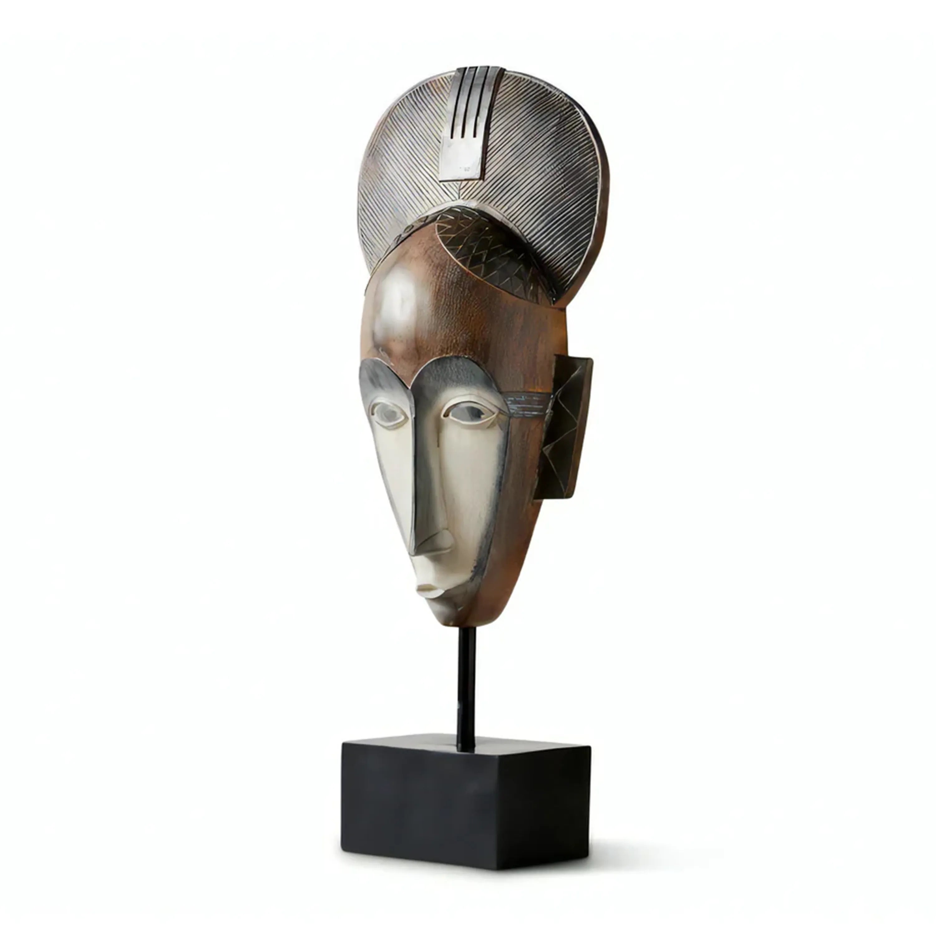 Tribal mask on stand