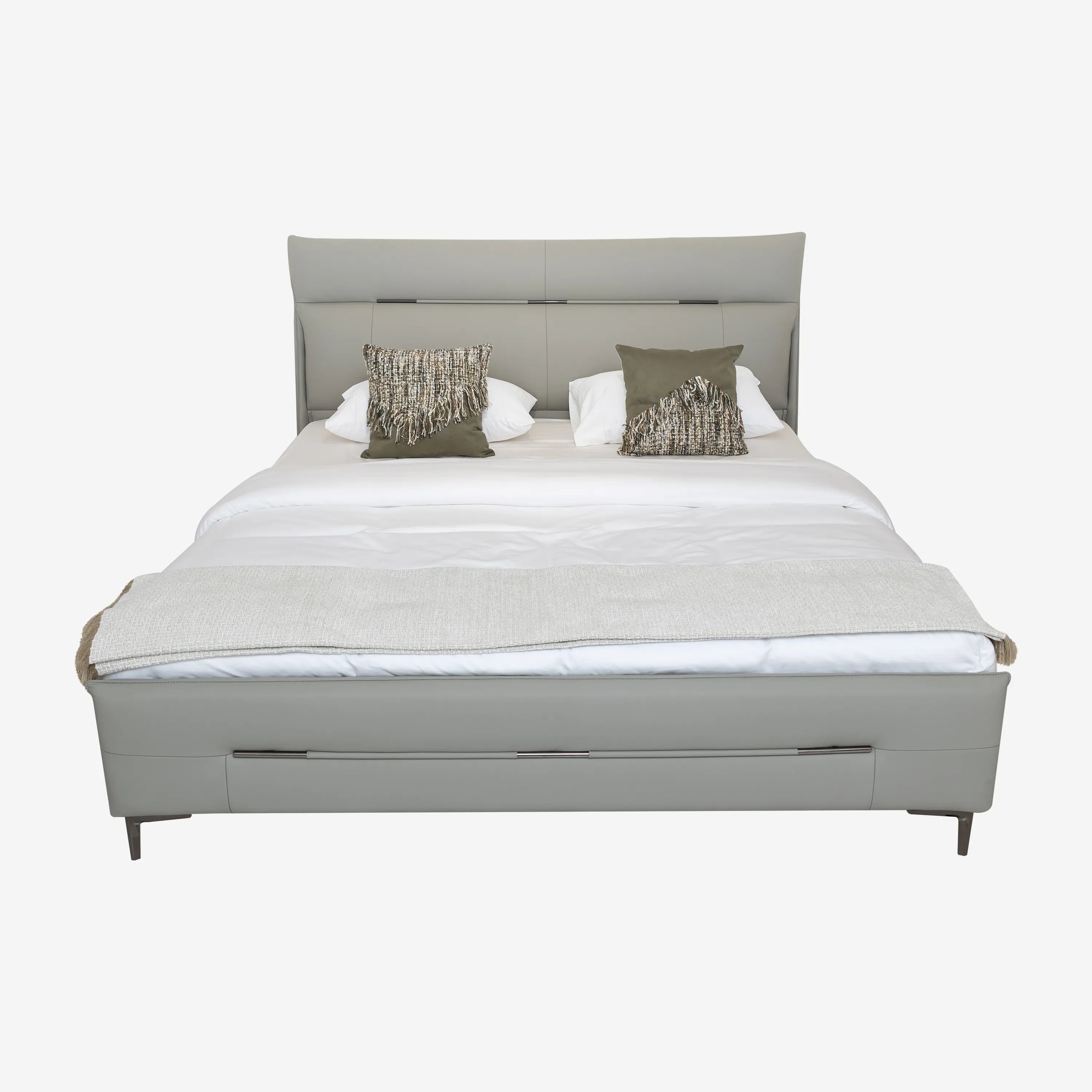 Laila Leather Bed Queen Size