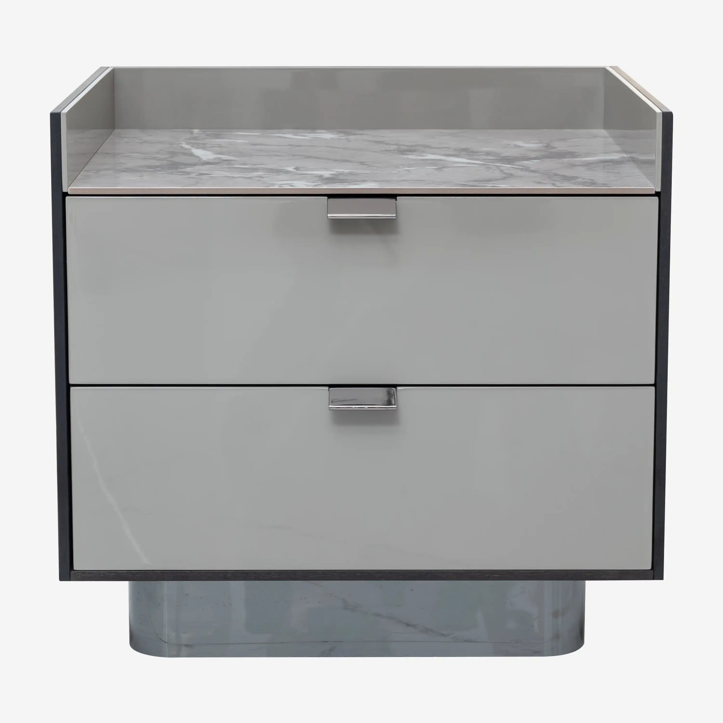 Gerardo Bedside Table Grey