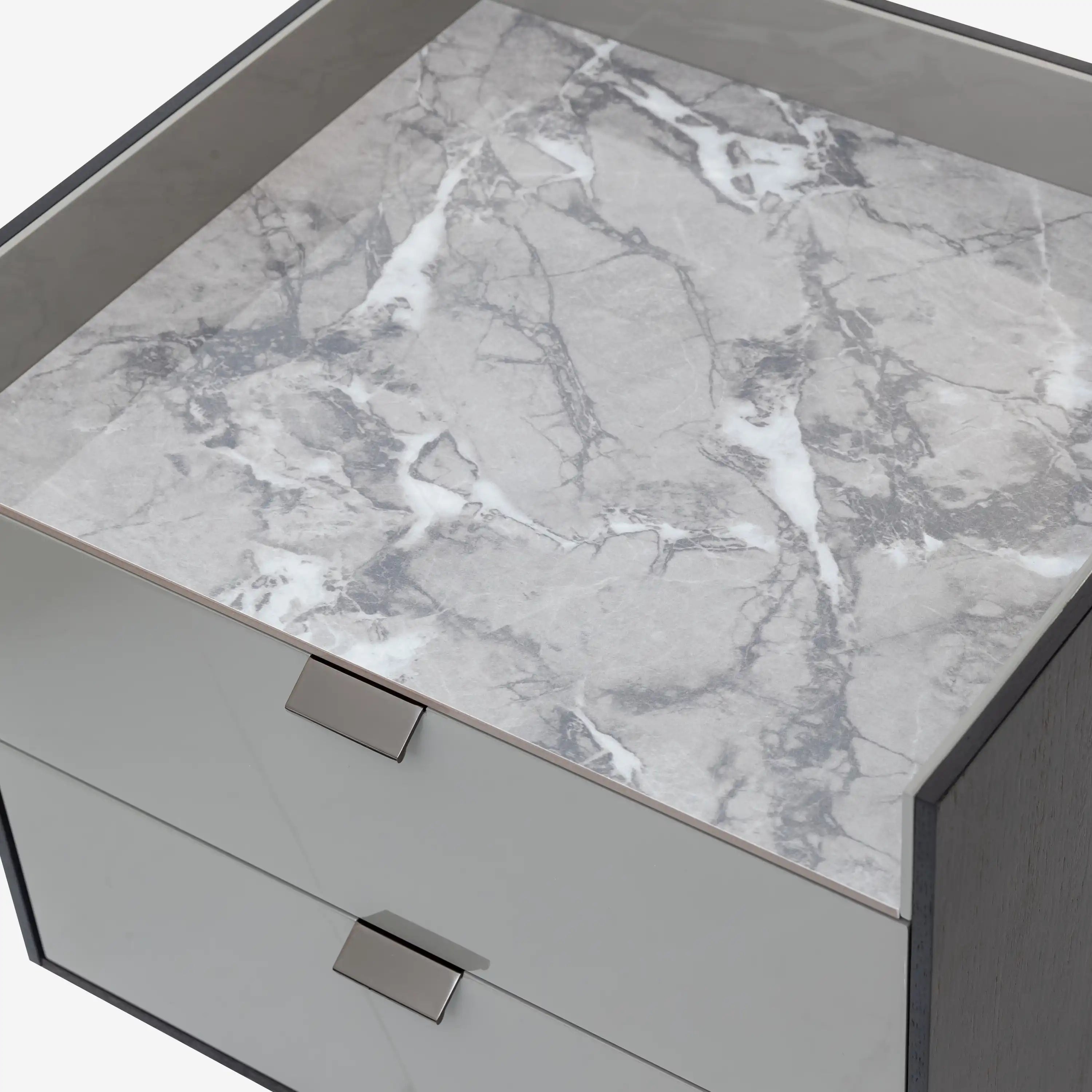 Gerardo Bedside Table Grey