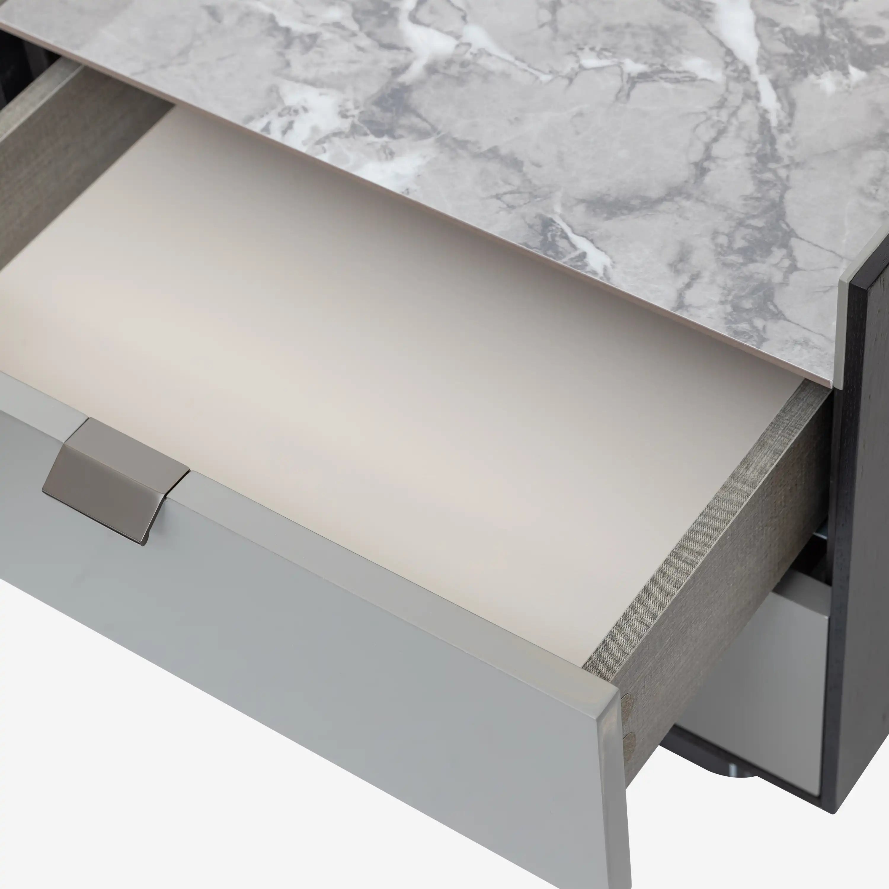 Gerardo Bedside Table Grey