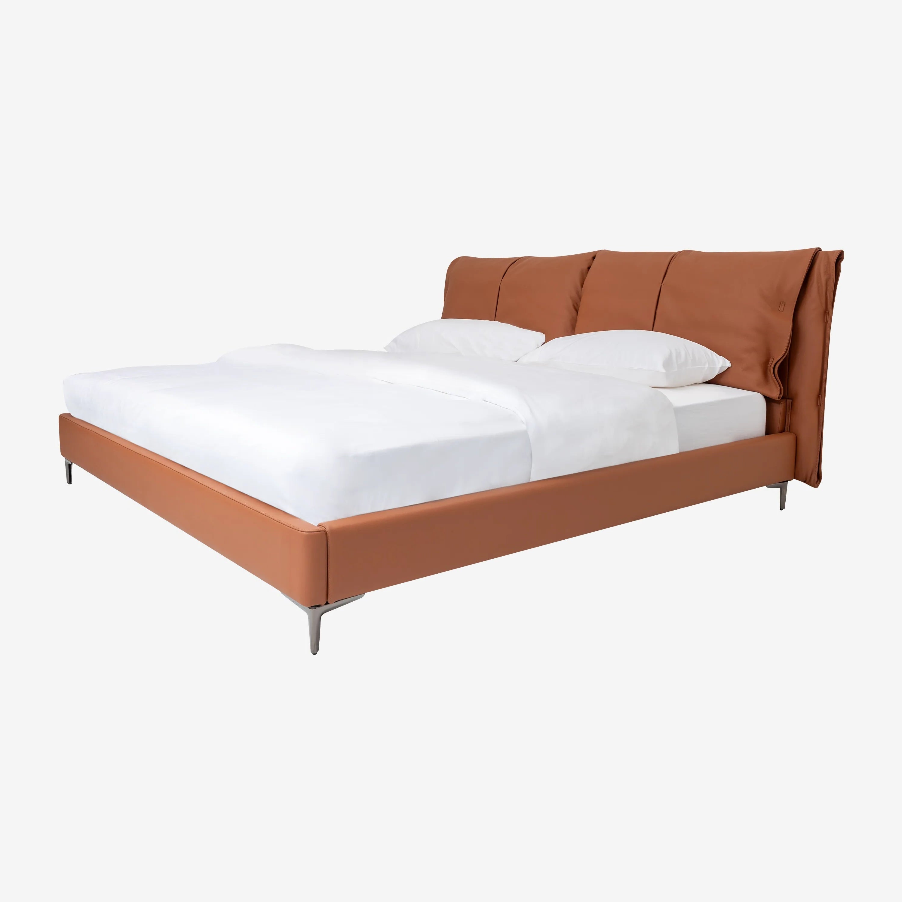 Nazario Leather Bed Queen Size