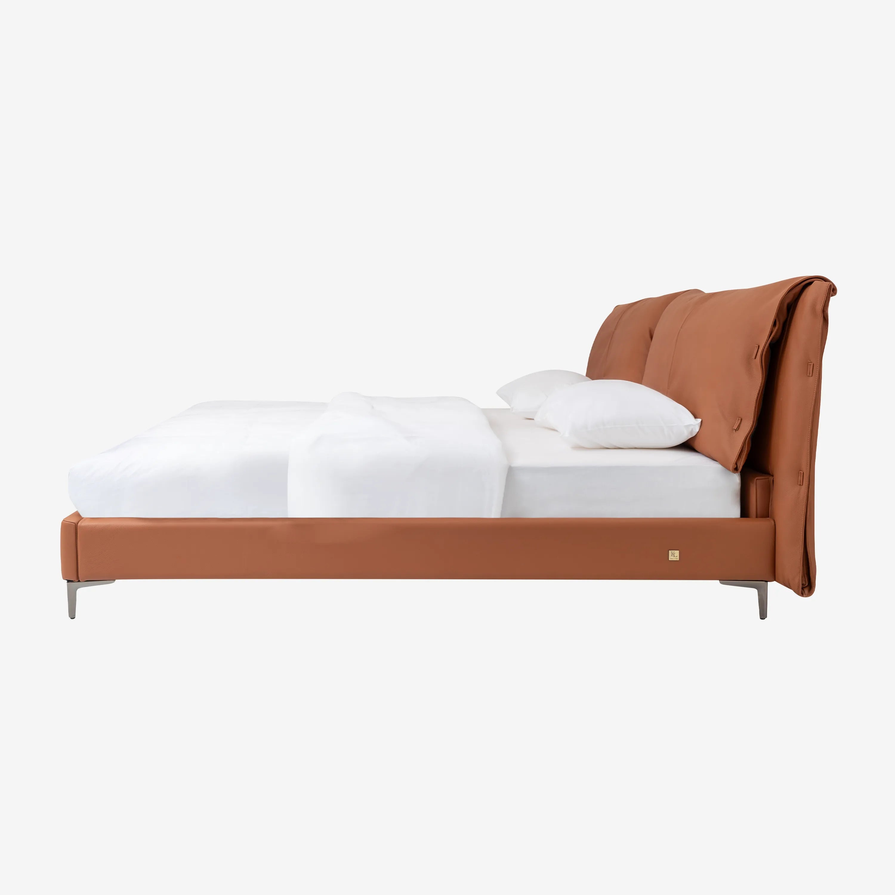 Nazario Leather Bed Queen Size