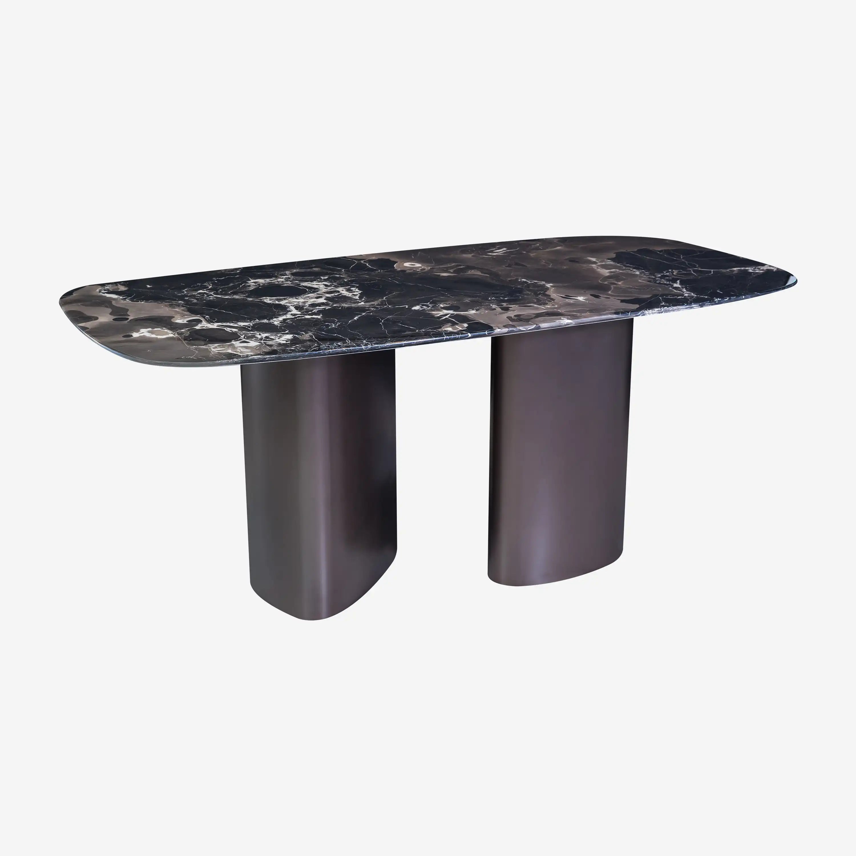 Crescent Marble Dining Table Large