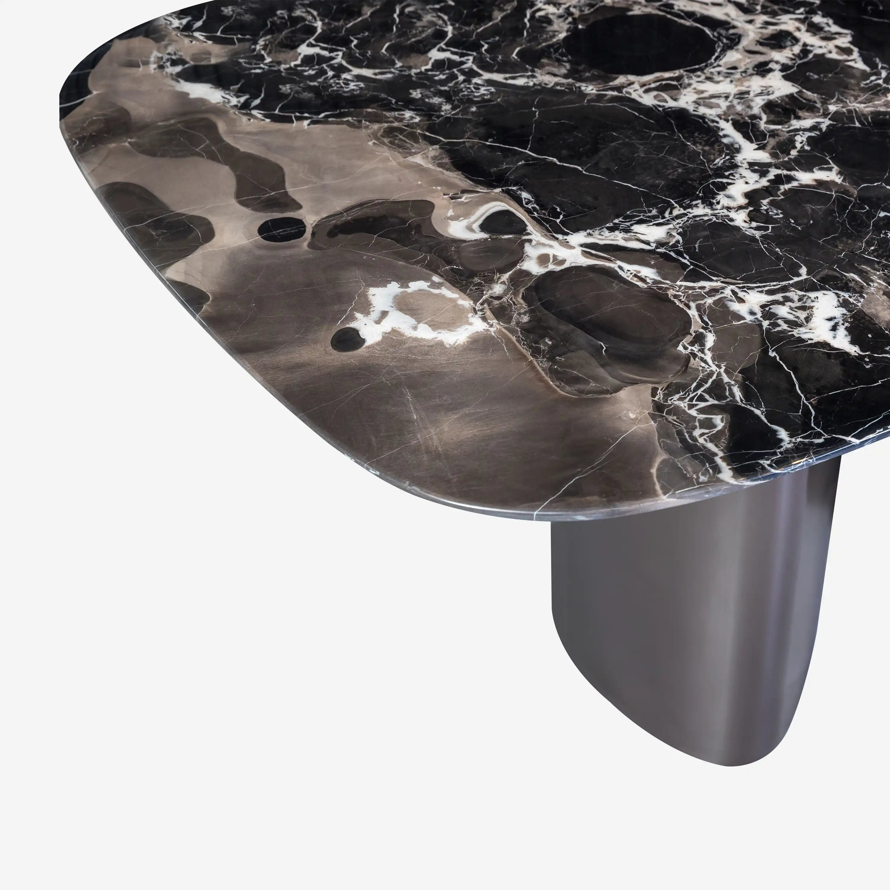 Crescent Marble Dining Table Large