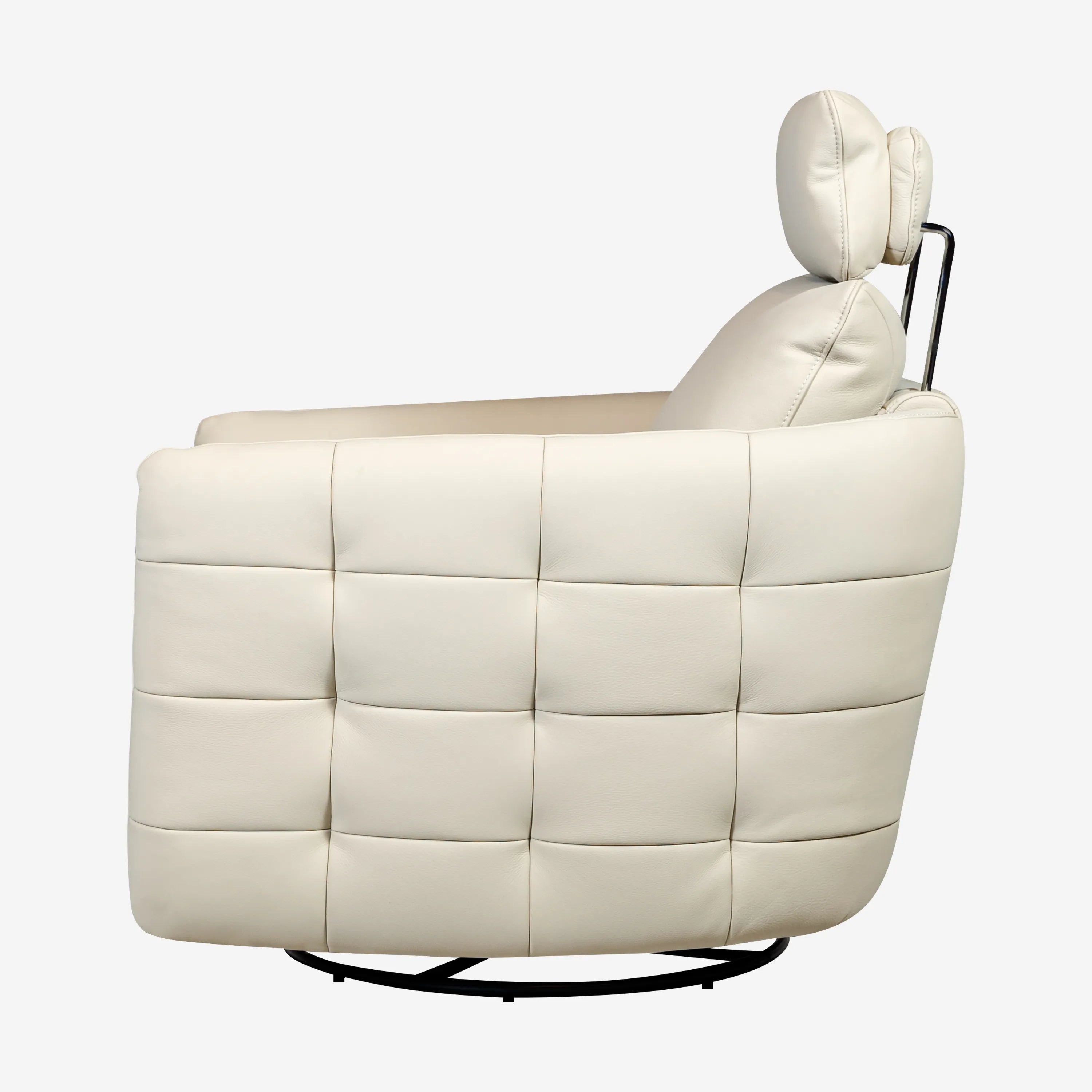 Graziosa Single Seater recliner Leather Sofa Beige