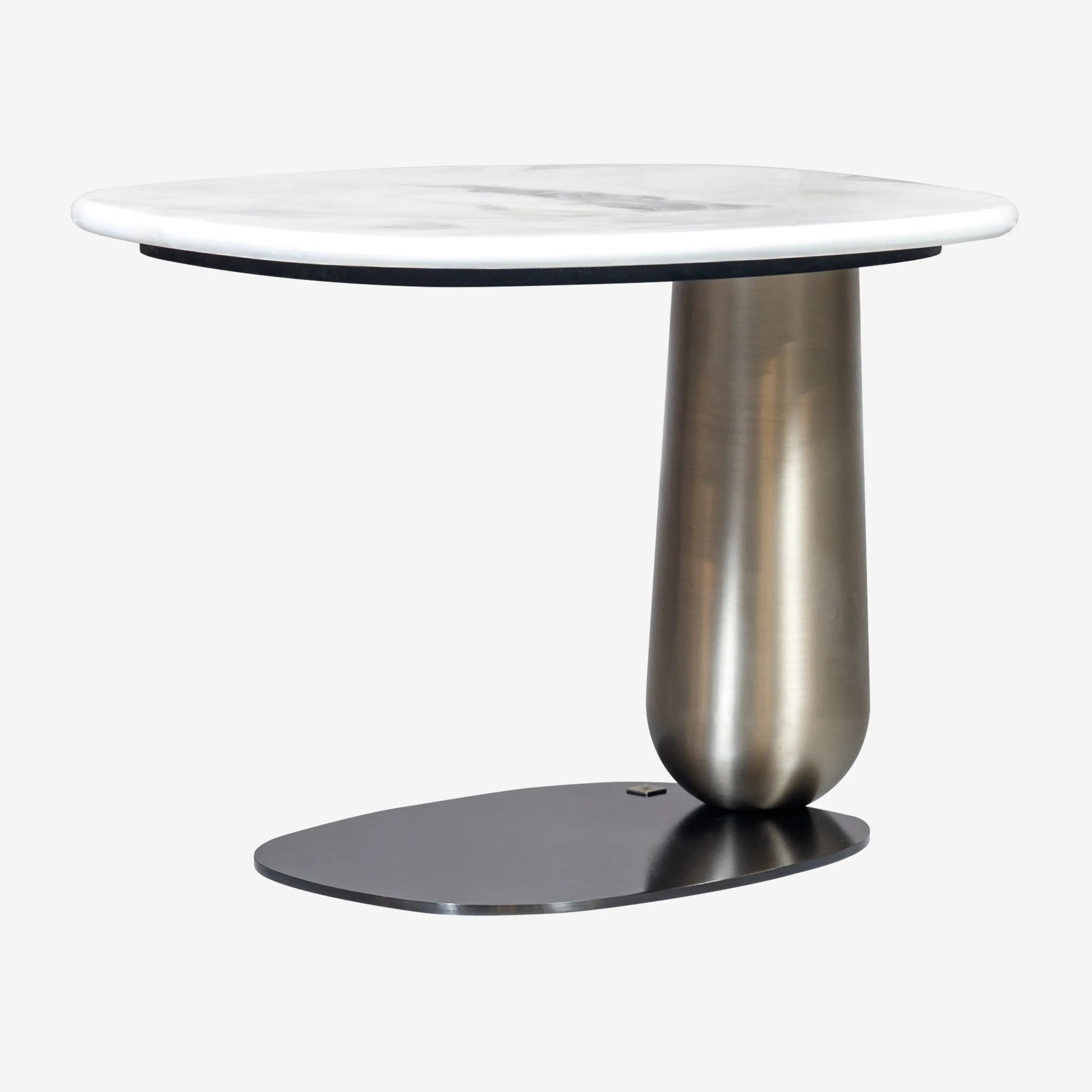 Dion Side Table White Marble