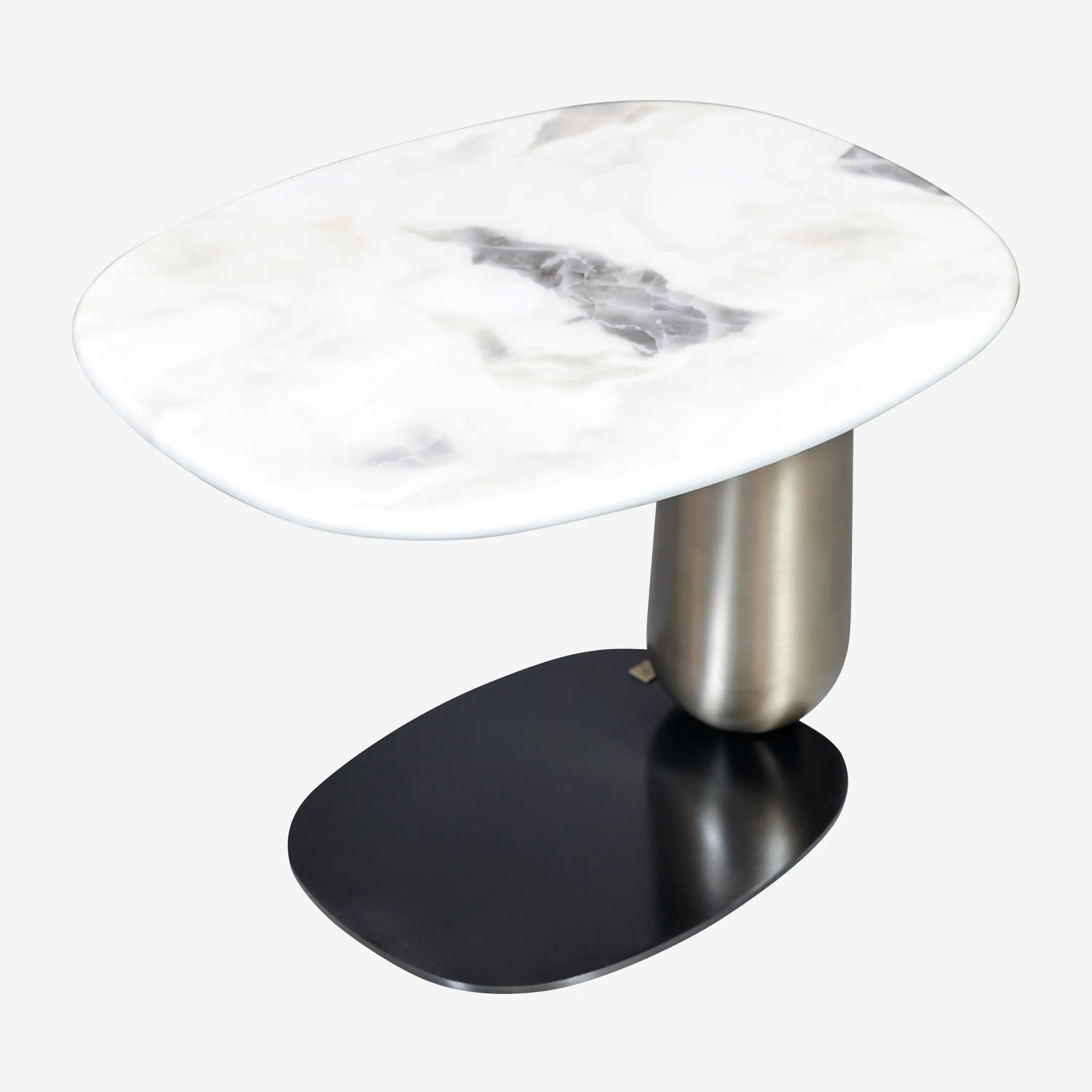 Dion Side Table White Marble