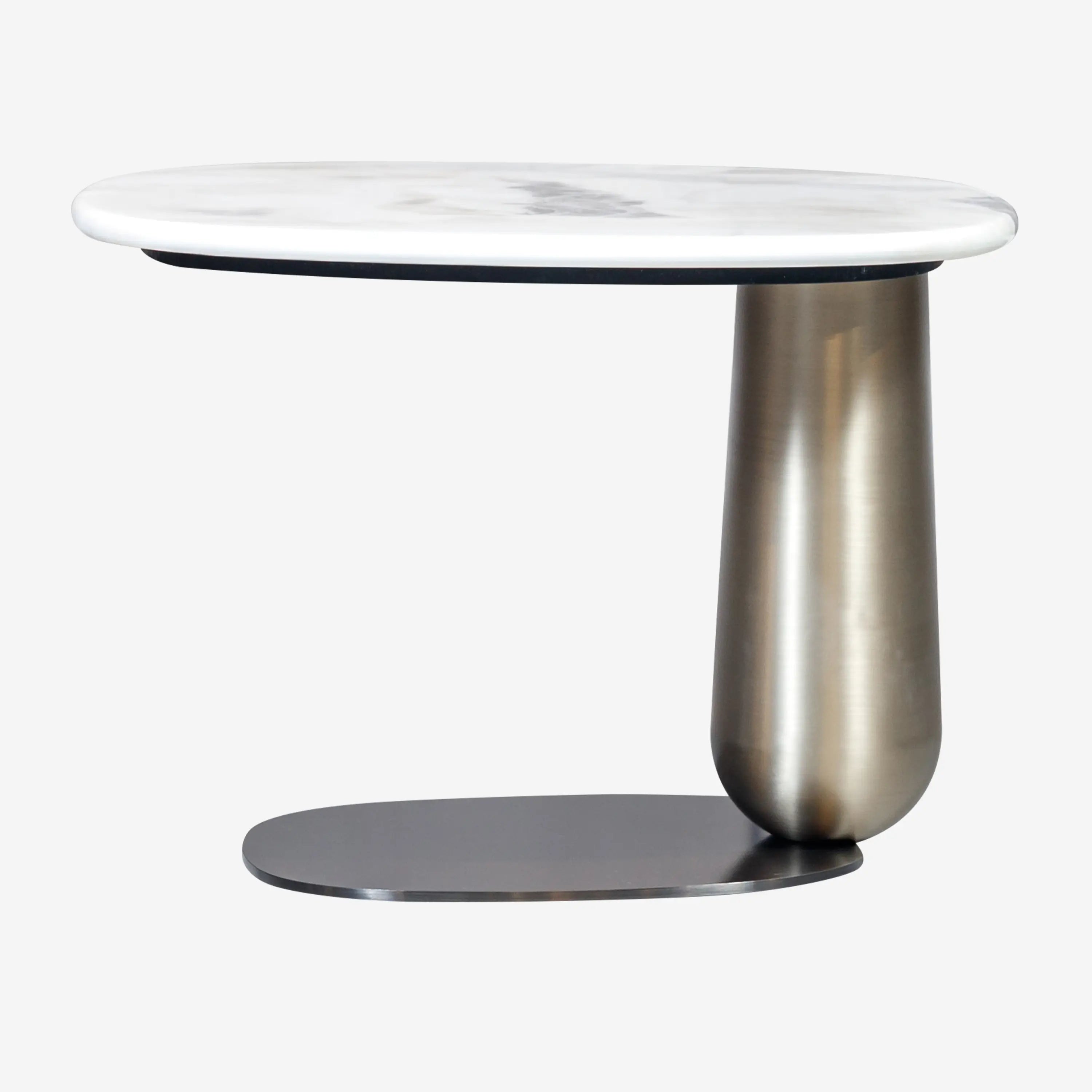 Dion Side Table White Marble