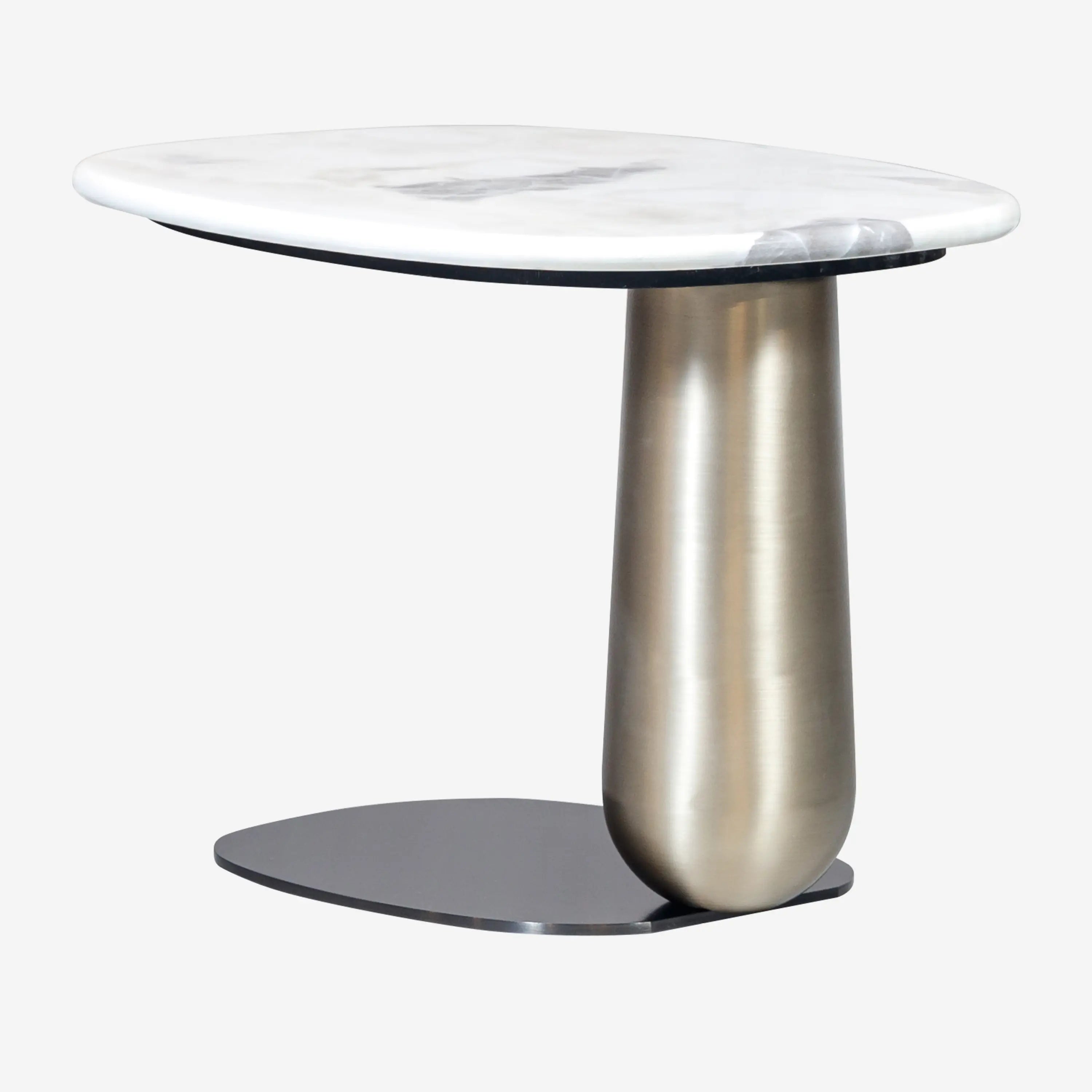 Dion Side Table White Marble