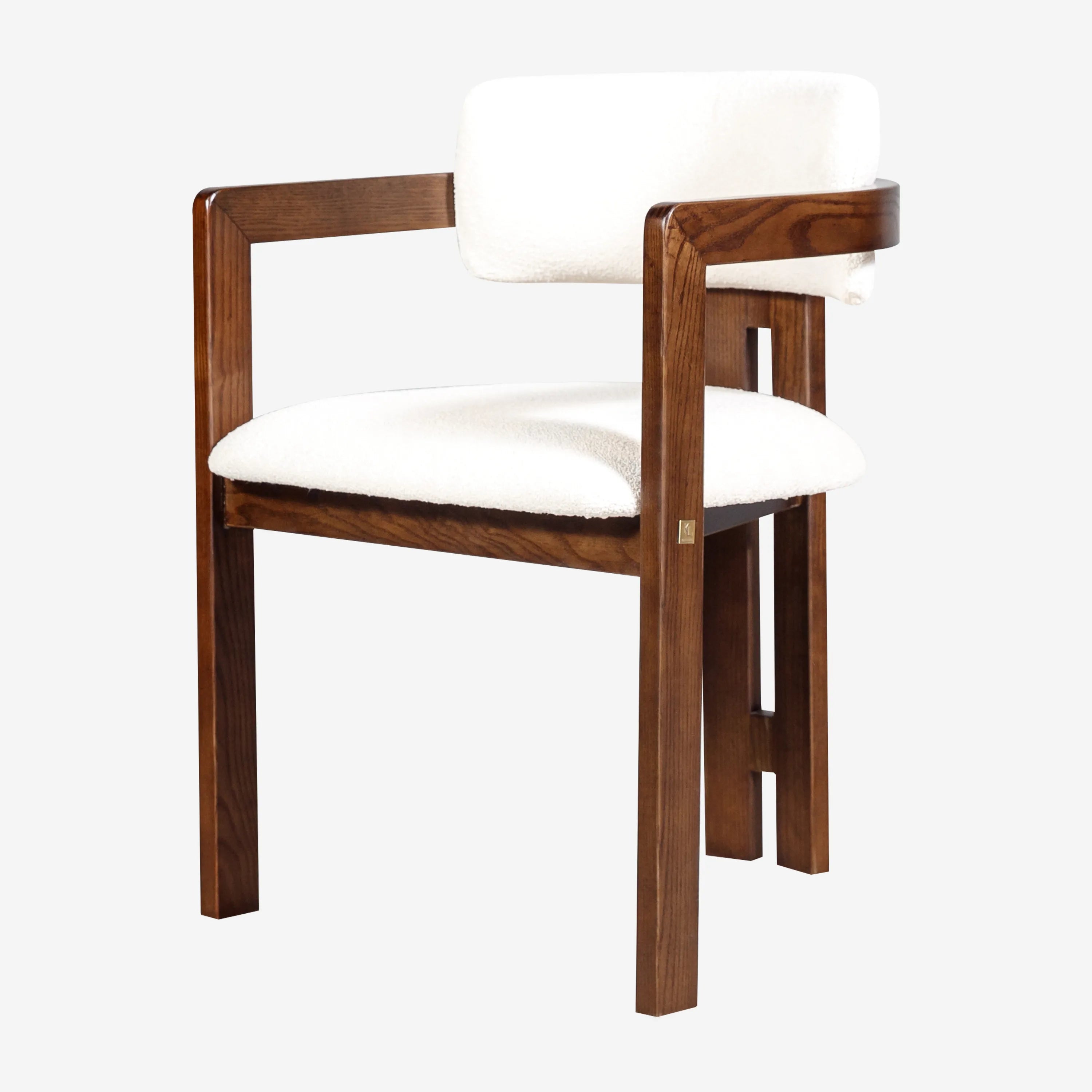Desmond Chantilly White Fabric Dining Chair