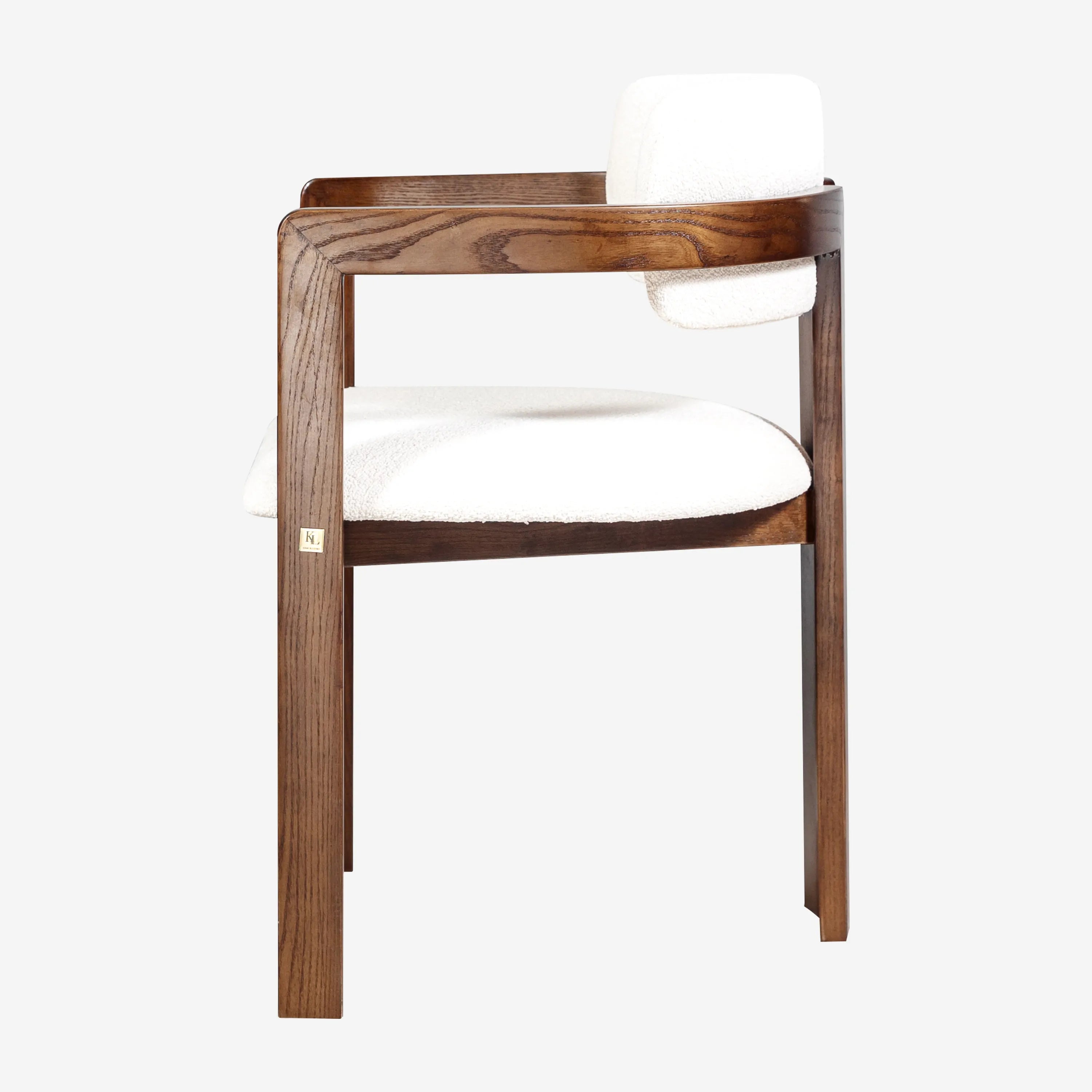 Desmond Chantilly White Fabric Dining Chair