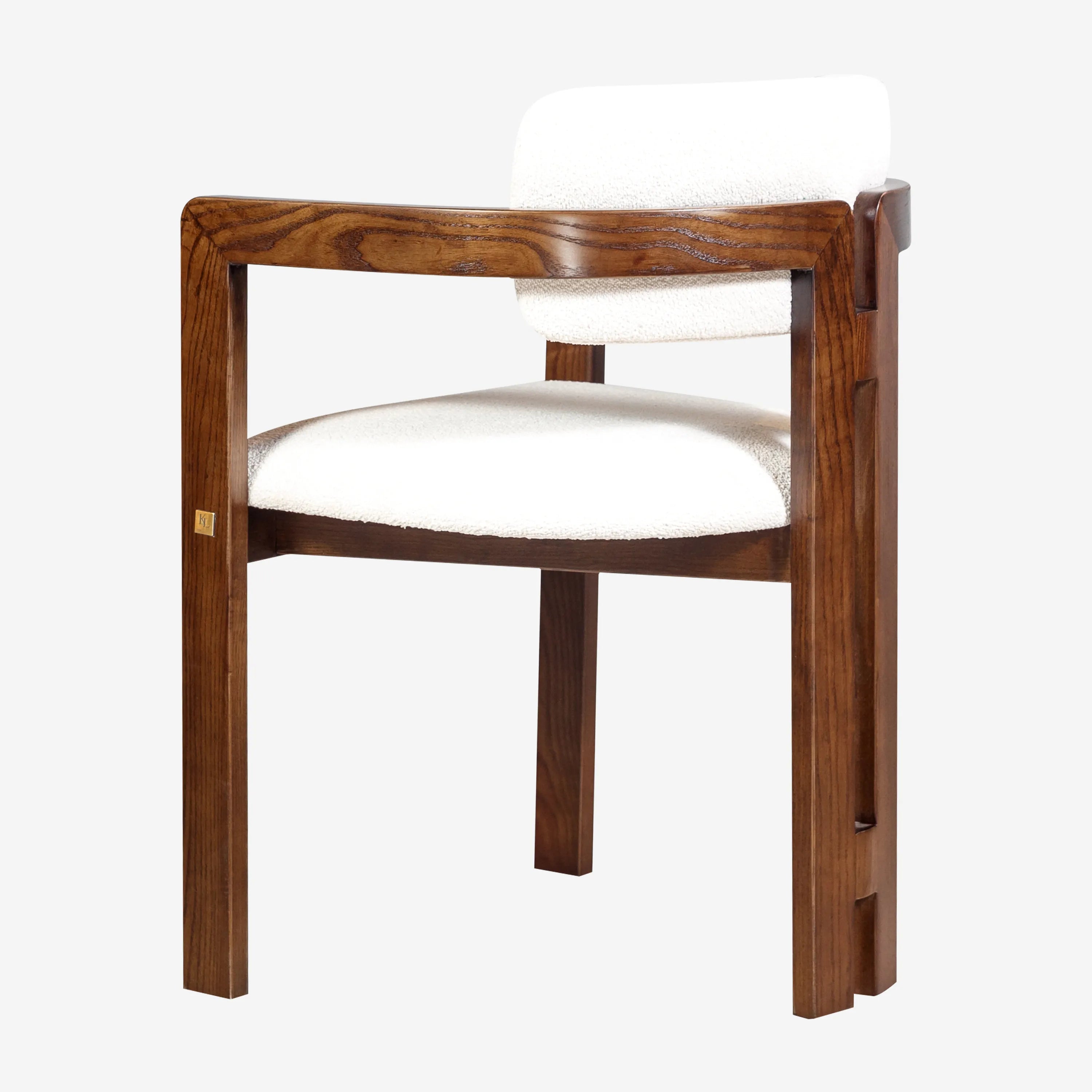 Desmond Chantilly White Fabric Dining Chair
